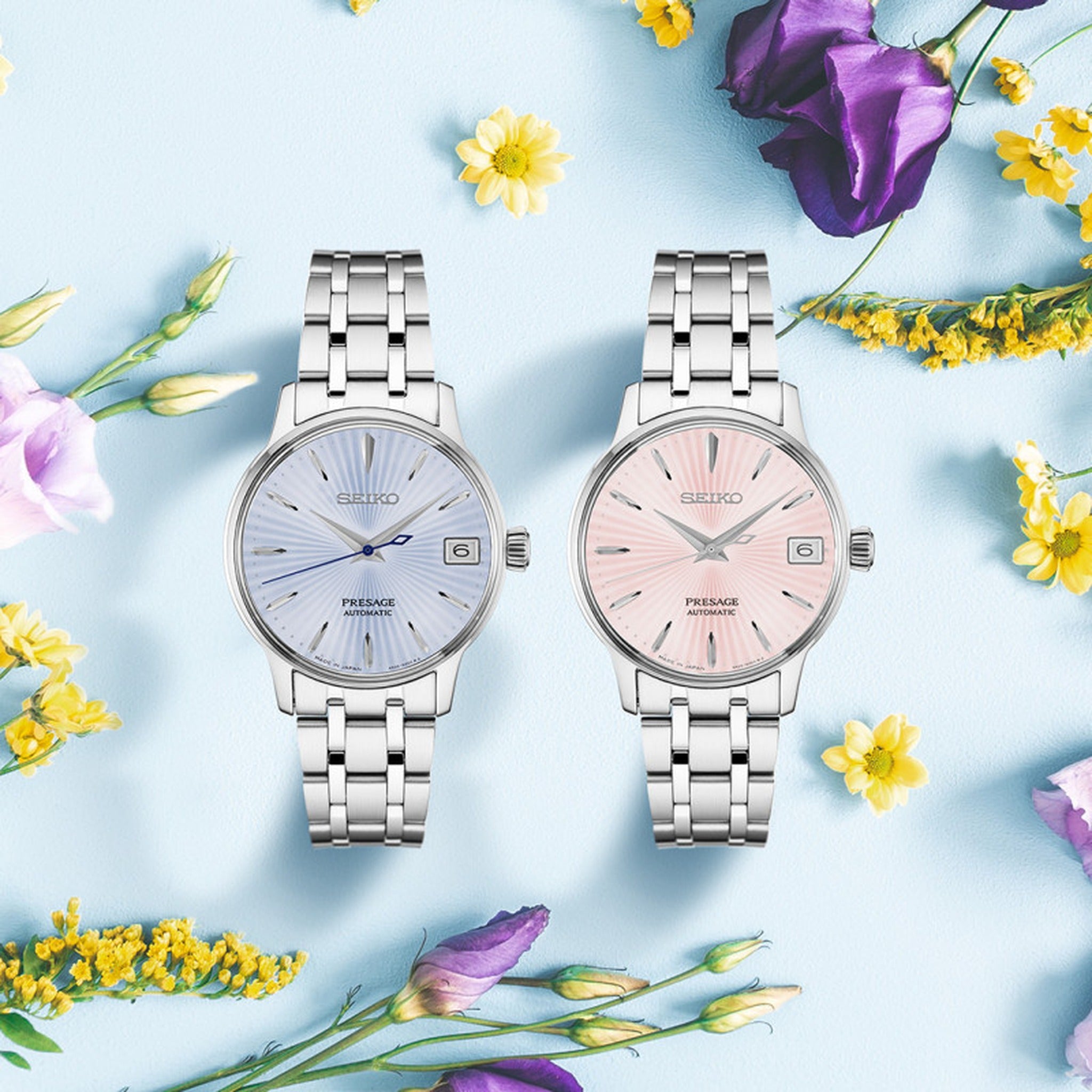 Seiko Presage Cocktail Automatic Women's Watch SRP841J1 Light Blue