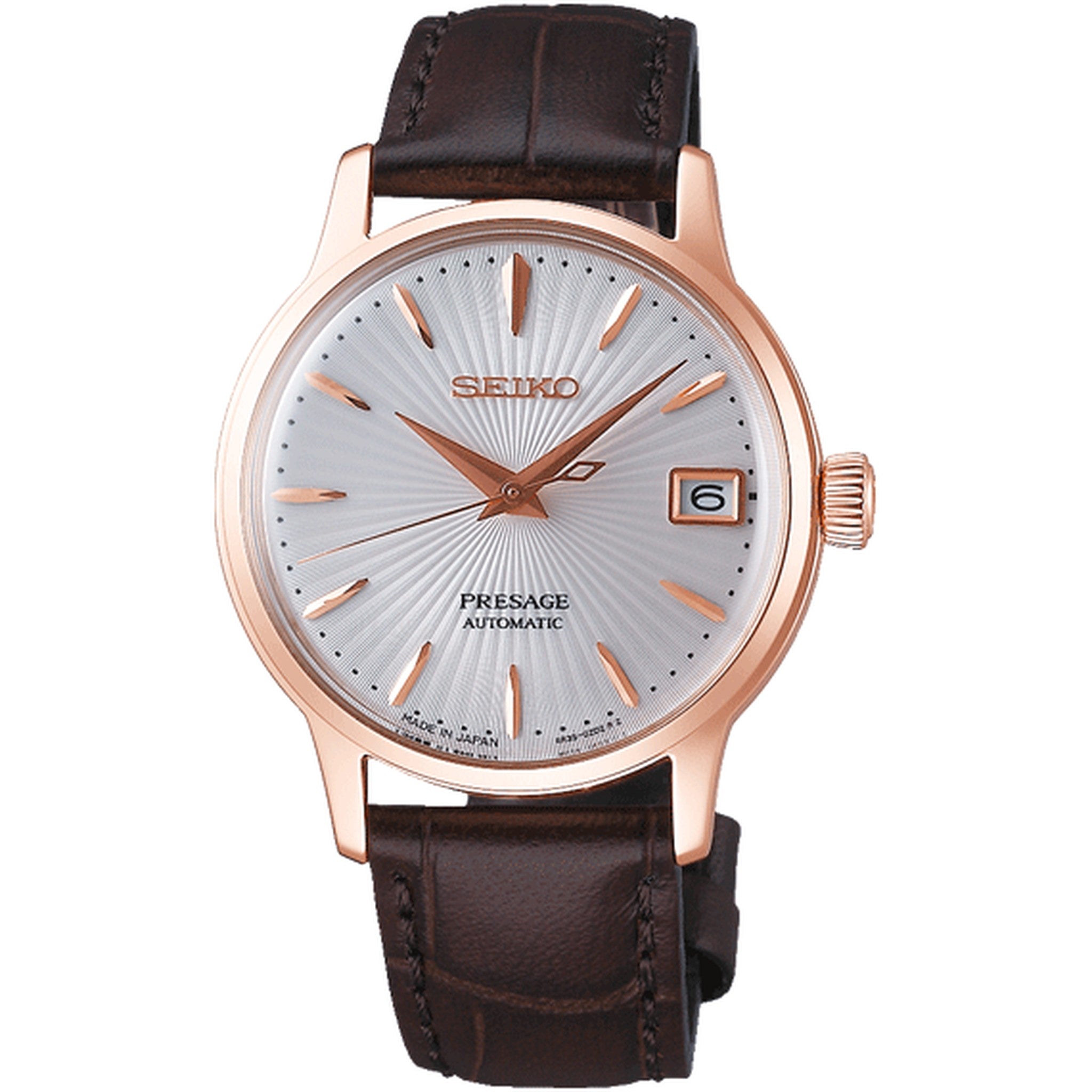 Seiko Presage Cocktail Automatic Women's Watch SRP852J1 Rose Gold Bellini