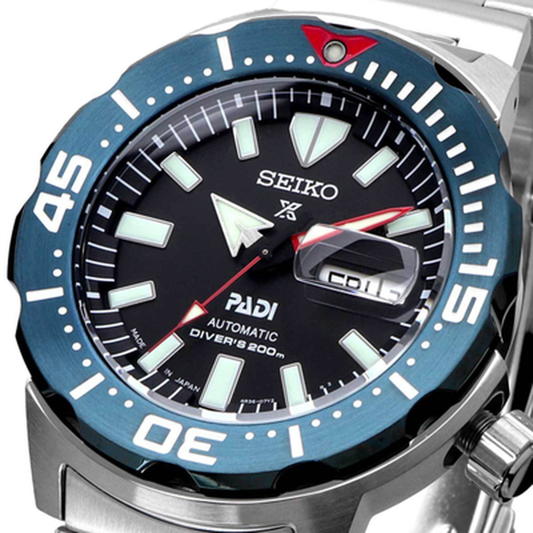 Seiko Prospex PADI Automatic Men's Watch SRPE27J1 Monster Black Blue