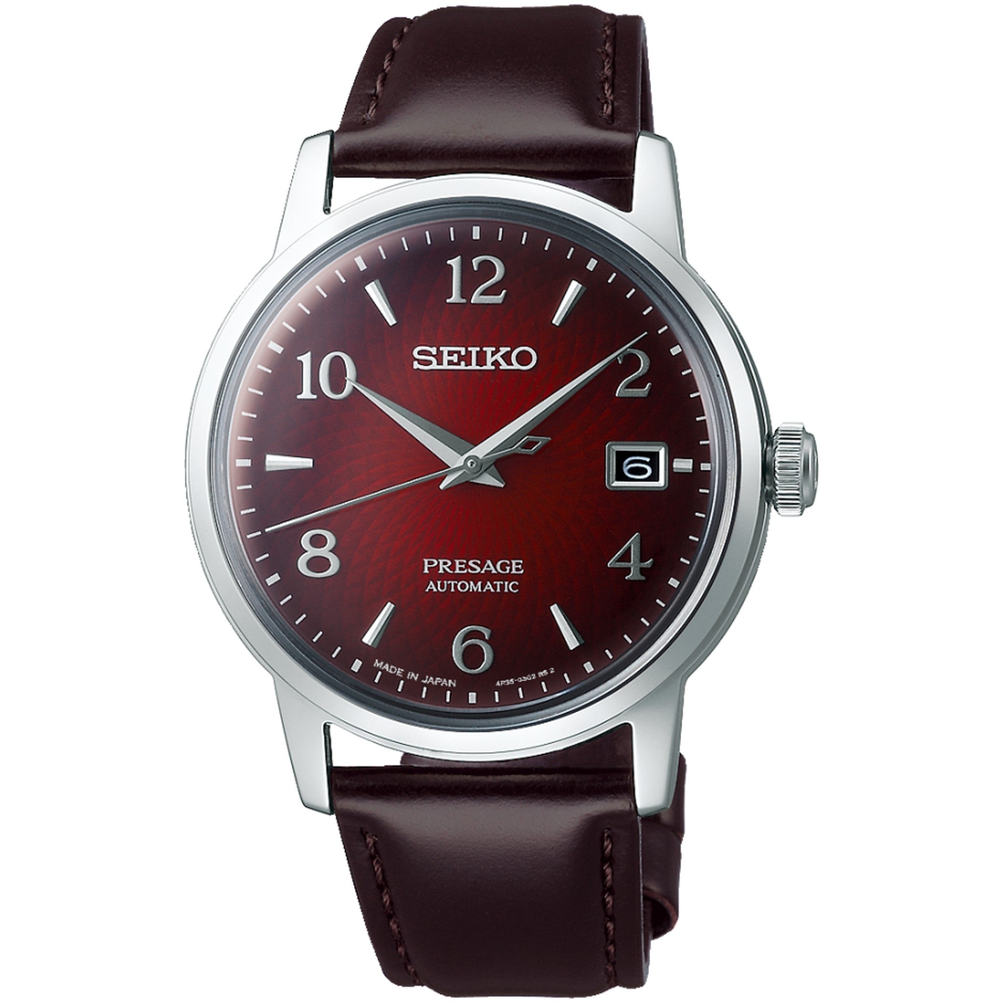 Seiko Presage Cocktail Automatic Men's Watch SRPE41J1 Negroni Red