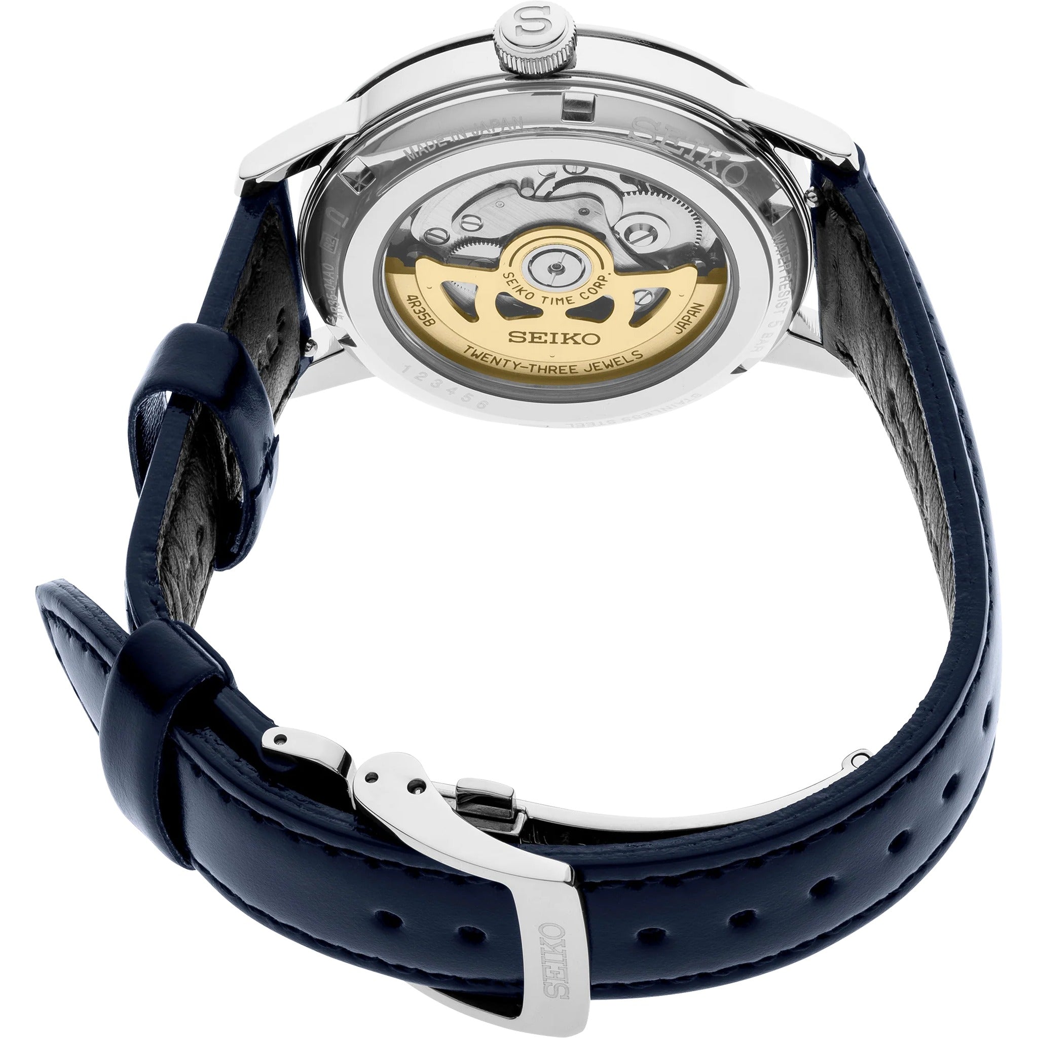 Seiko Presage Cocktail Automatic Men's Watch SRPE43J1 Blue Old Clock