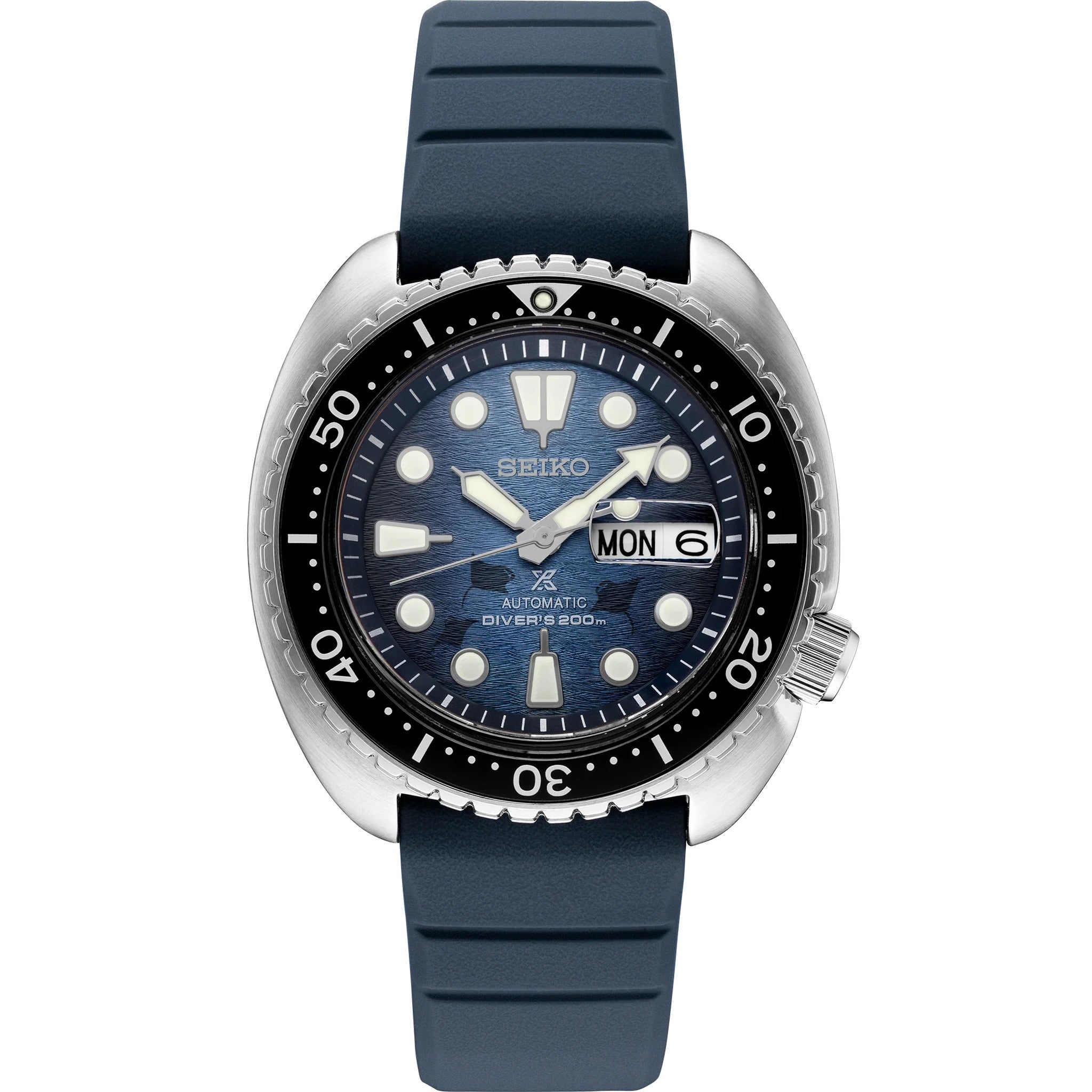 Montre Seiko Prospex Automatique Homme SRPF77K1 King Turtle Bleu Édition Save The Ocean