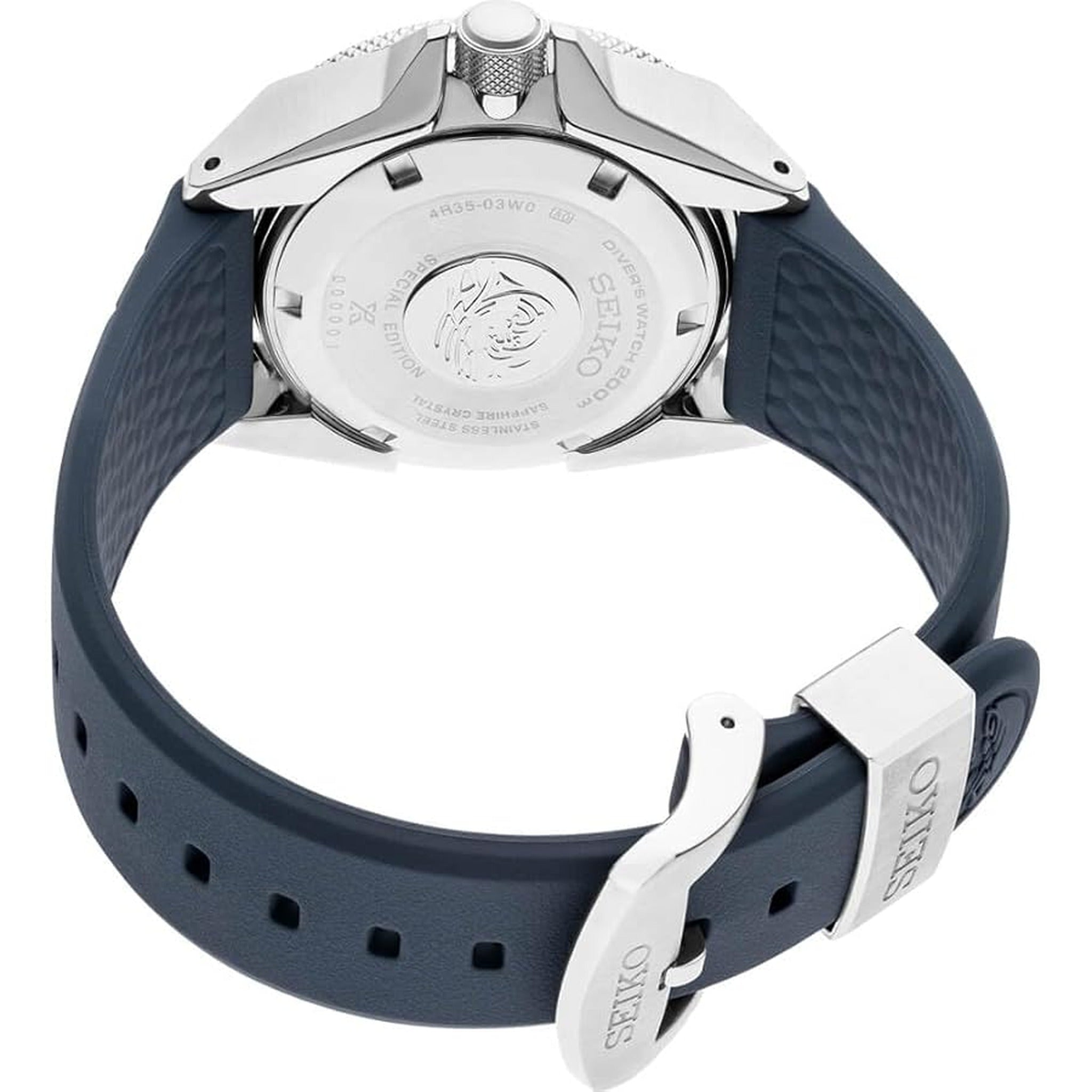 Seiko Prospex Automatik-Herrenuhr SRPF79K1 King Samurai Blue Save The Ocean Edition