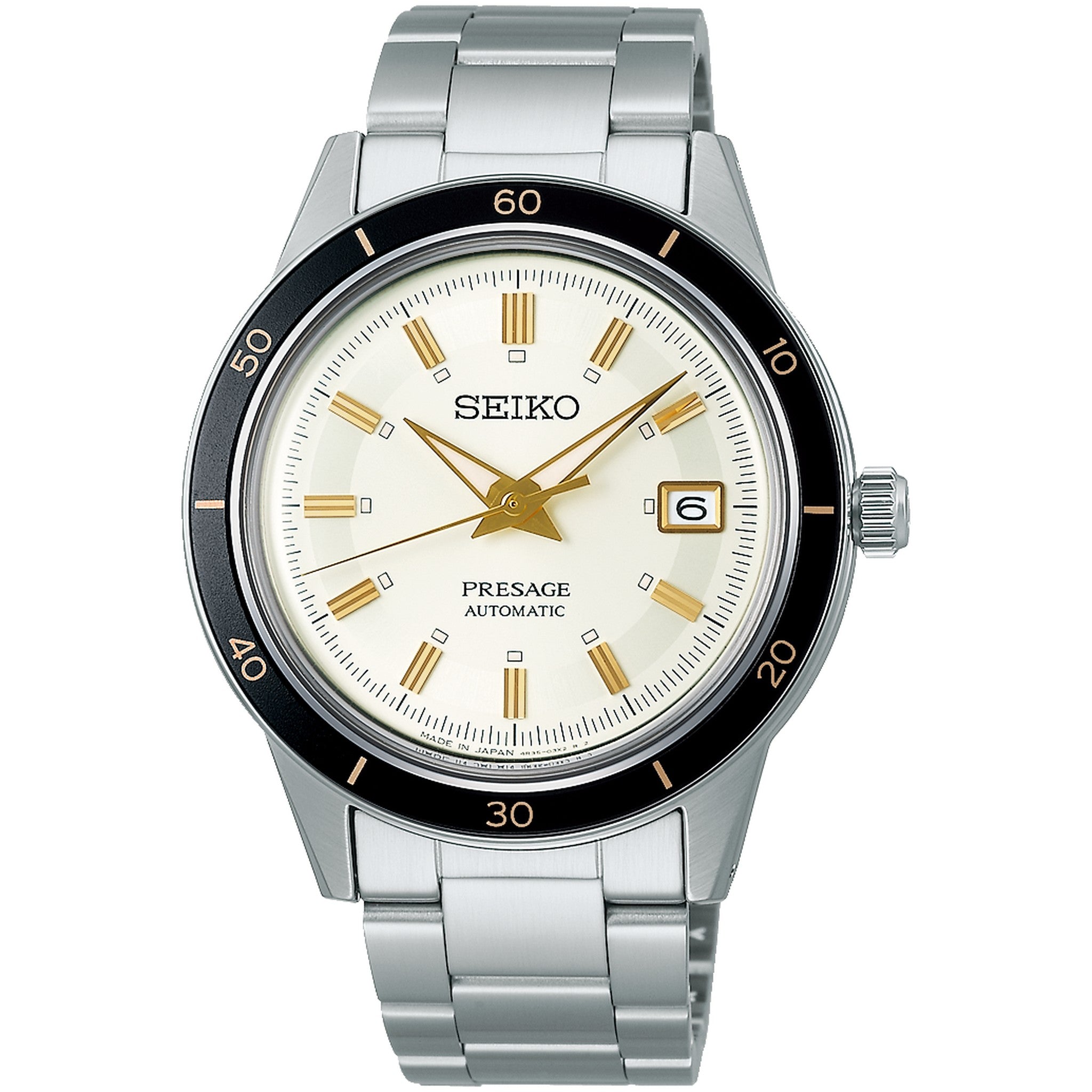 Seiko Presage Men's Automatic Watch SRPG03J1 White 60s Style