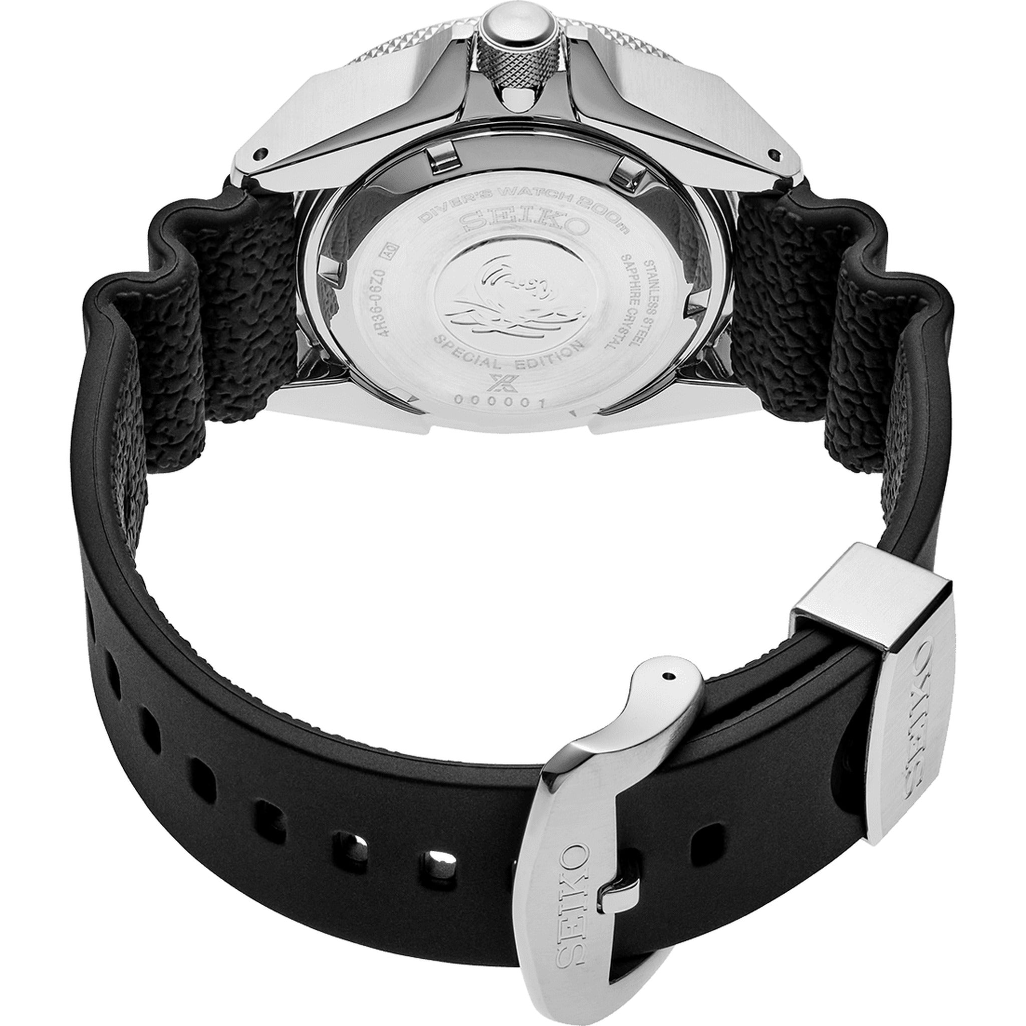 Montre Seiko Prospex PADI Homme Automatique SRPG21J1 Noir Bleu Édition King Samurao