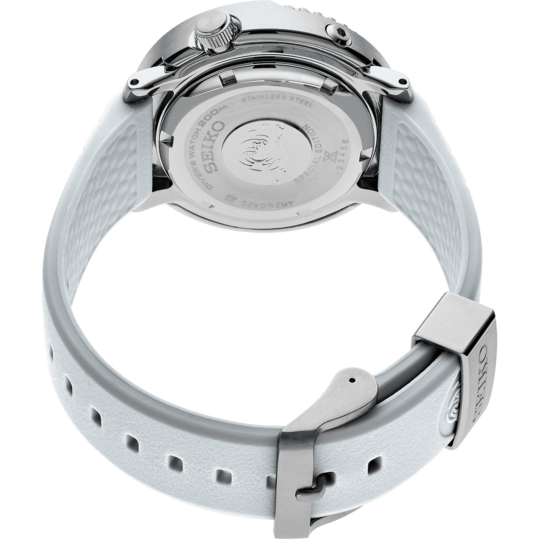 Seiko Prospex Automatik-Herrenuhr SRPG59K1 Save The Ocean Thunfisch-Edition
