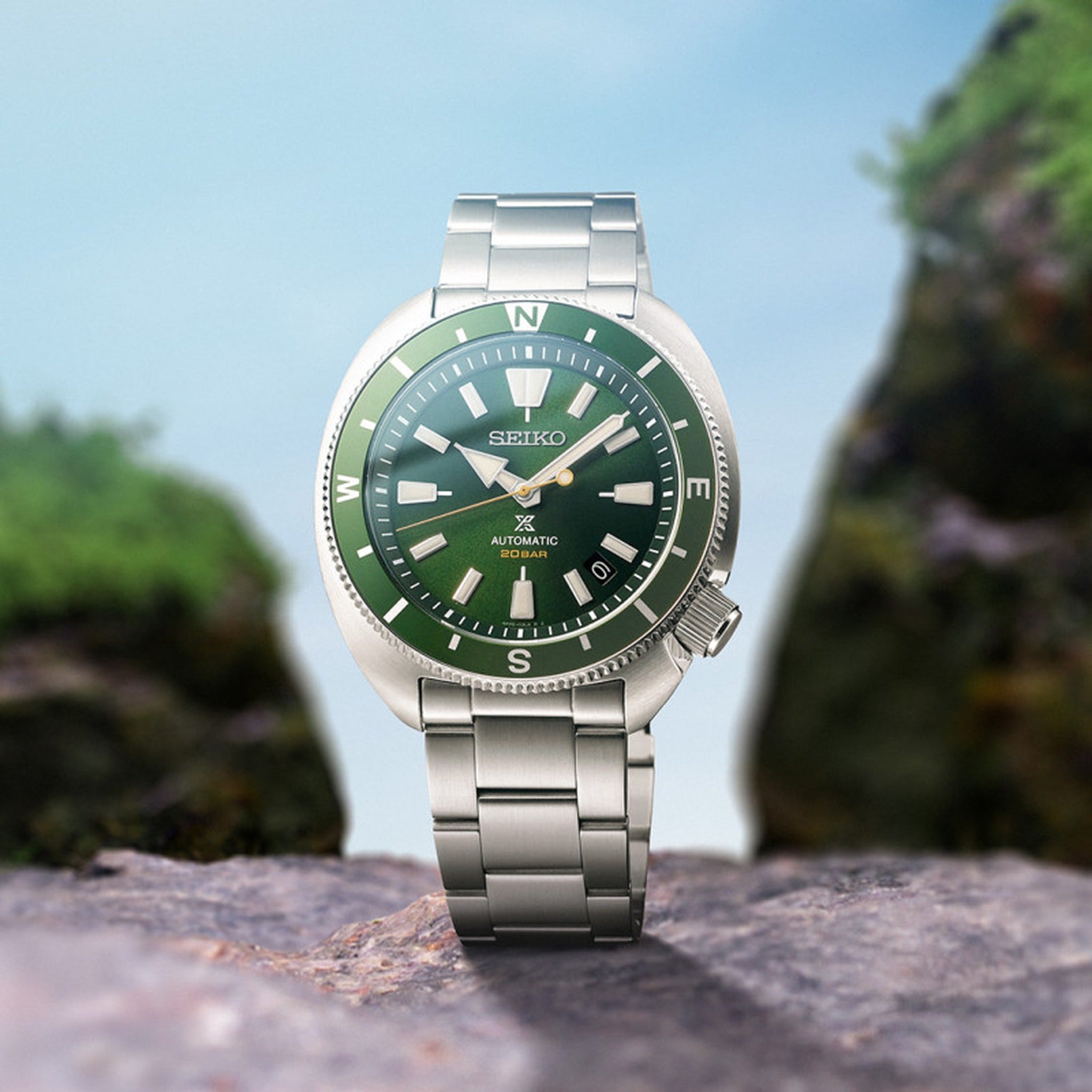 Montre Seiko Prospex Automatique Homme SRPH15K1 Vert Turtle