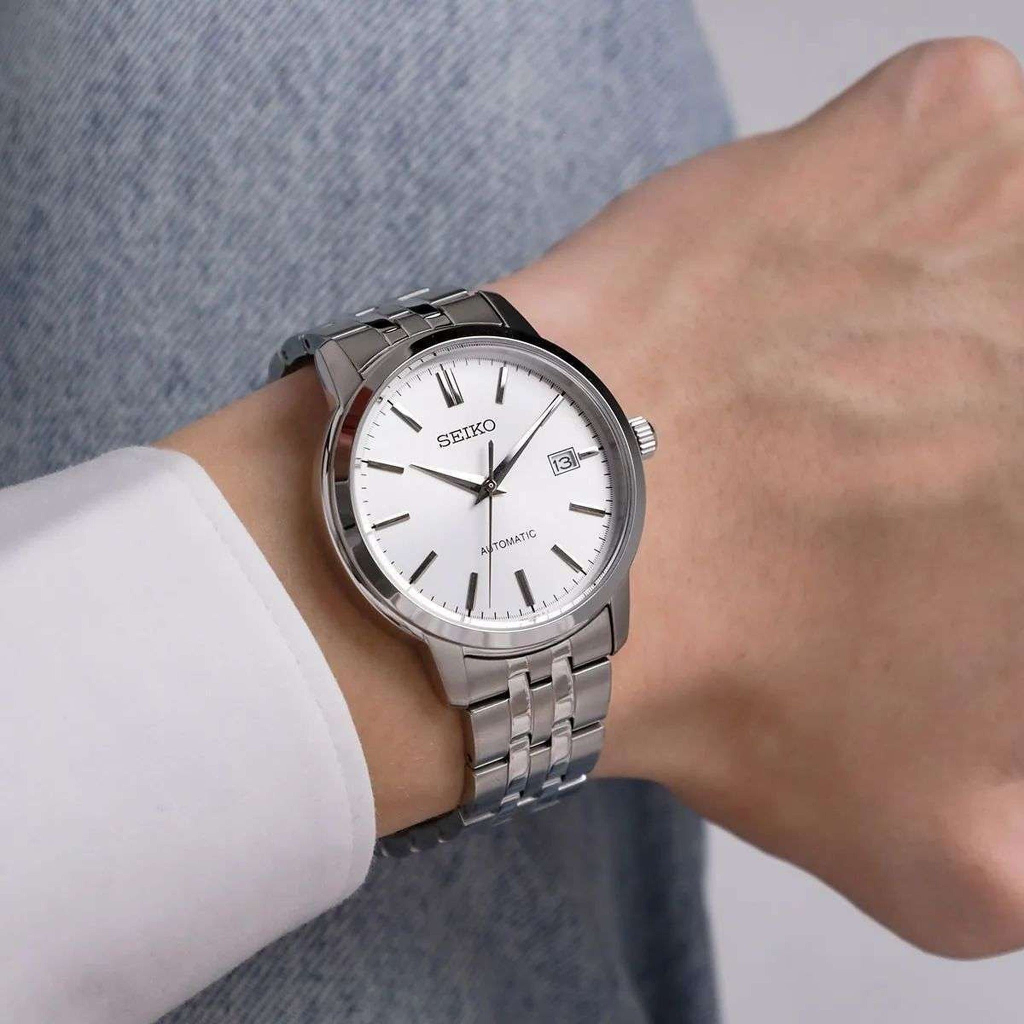 Montre Seiko Classique Homme Automatique SRPH85K1 Argenté