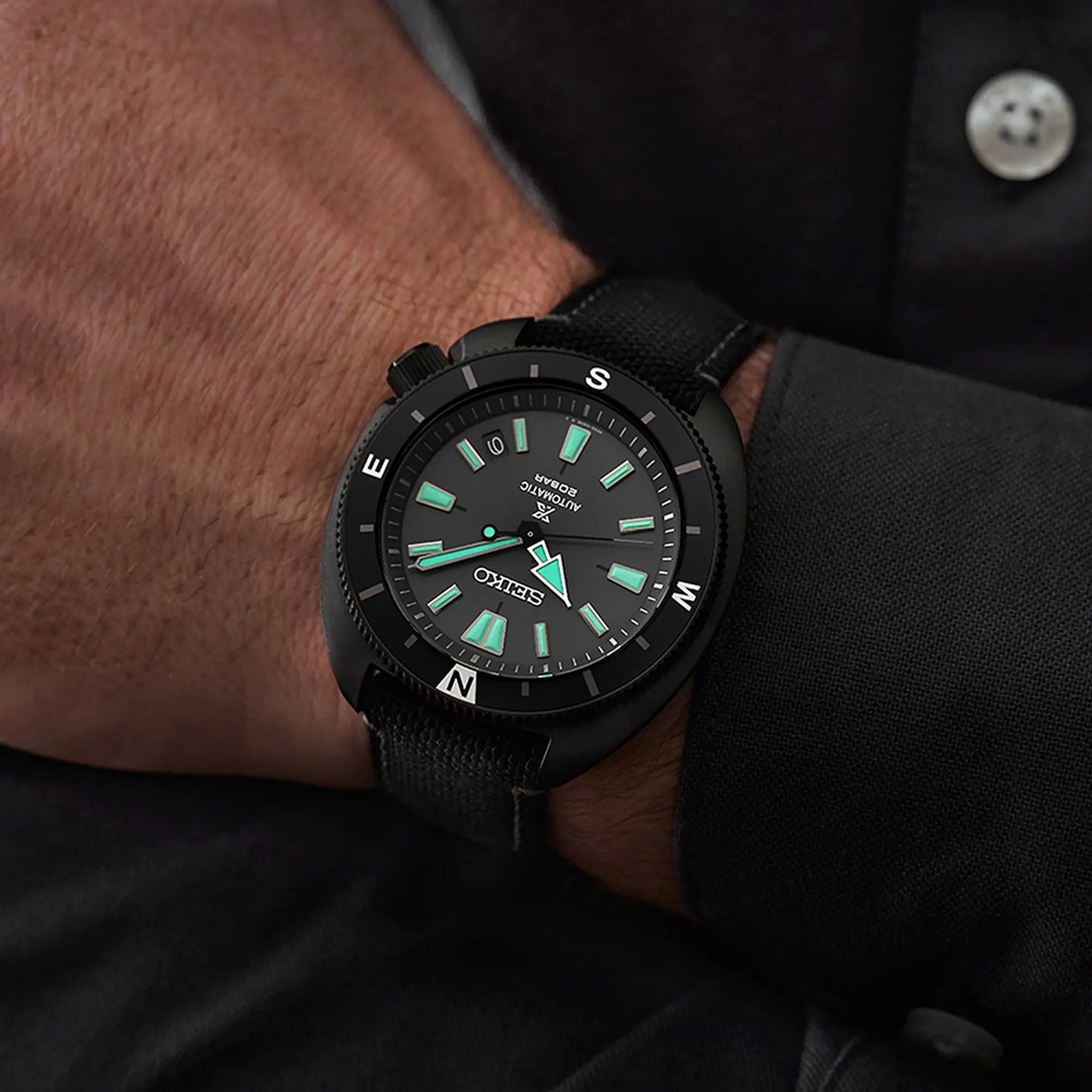 Montre Seiko Prospex Homme Automatique SRPH99K1 Turtle Black Series