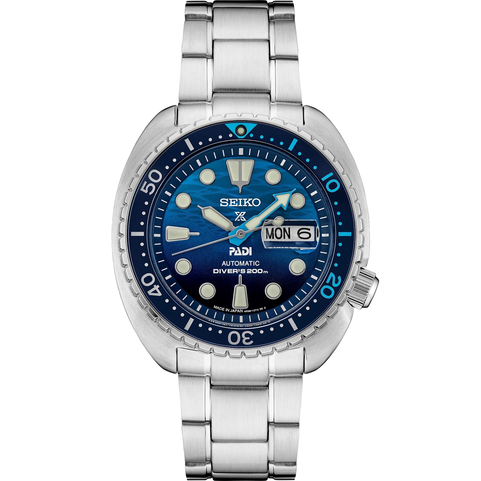 Seiko Prospex PADI Herren-Automatikuhr SRPK01K1 King Turtle Great Blue
