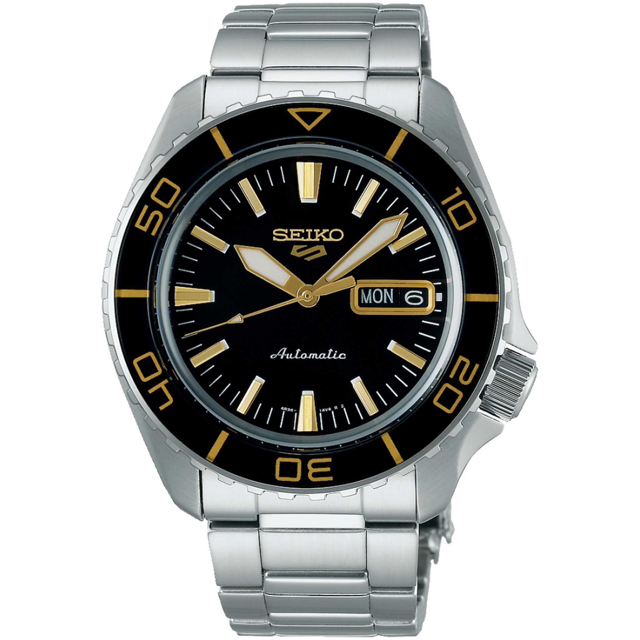 Seiko 5 Sports Men's Automatic Watch SRPK99K1 Black Gold