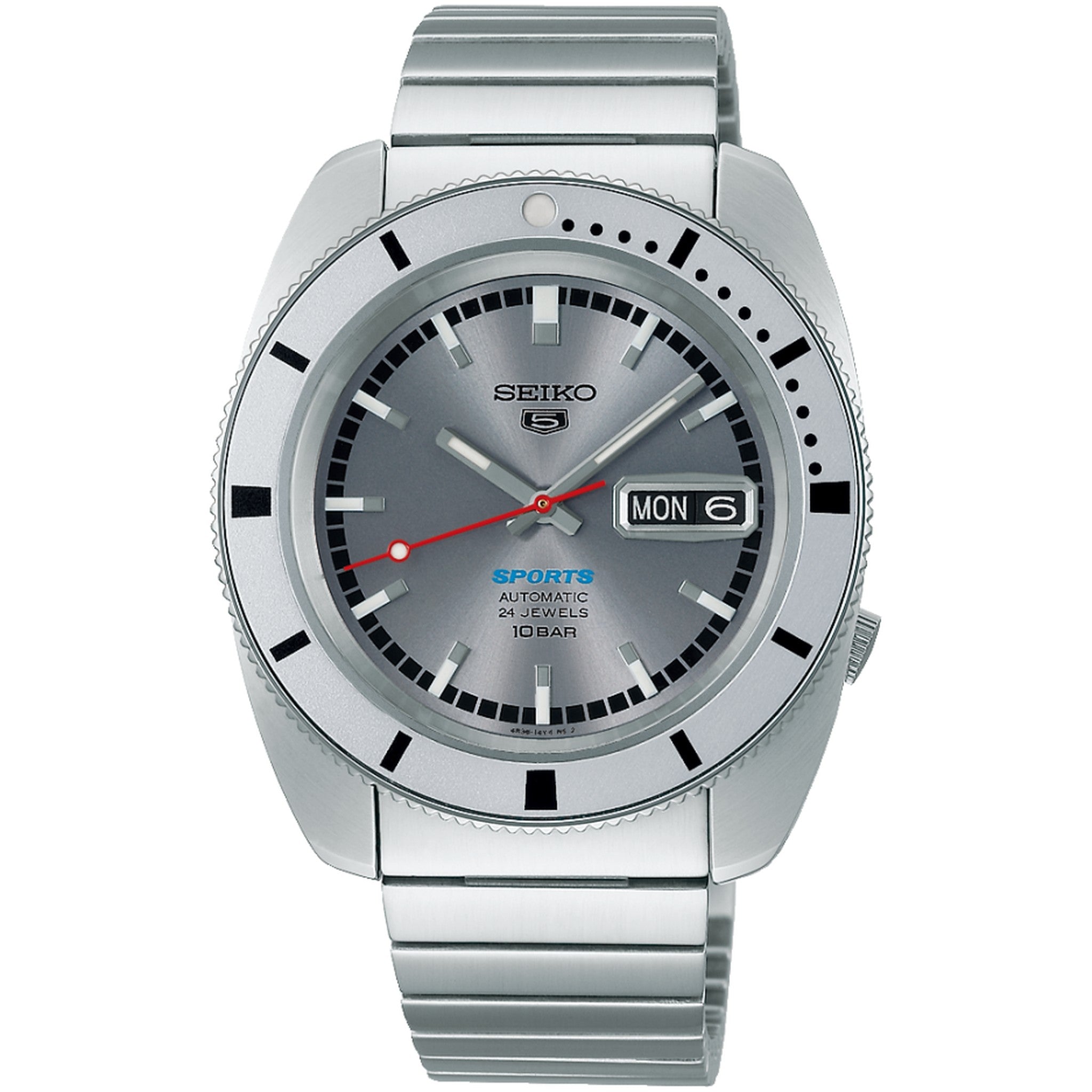 Montre Seiko 5 Sports Homme Automatique SRPL03K1 Argenté Édition Limitée Re-Creation