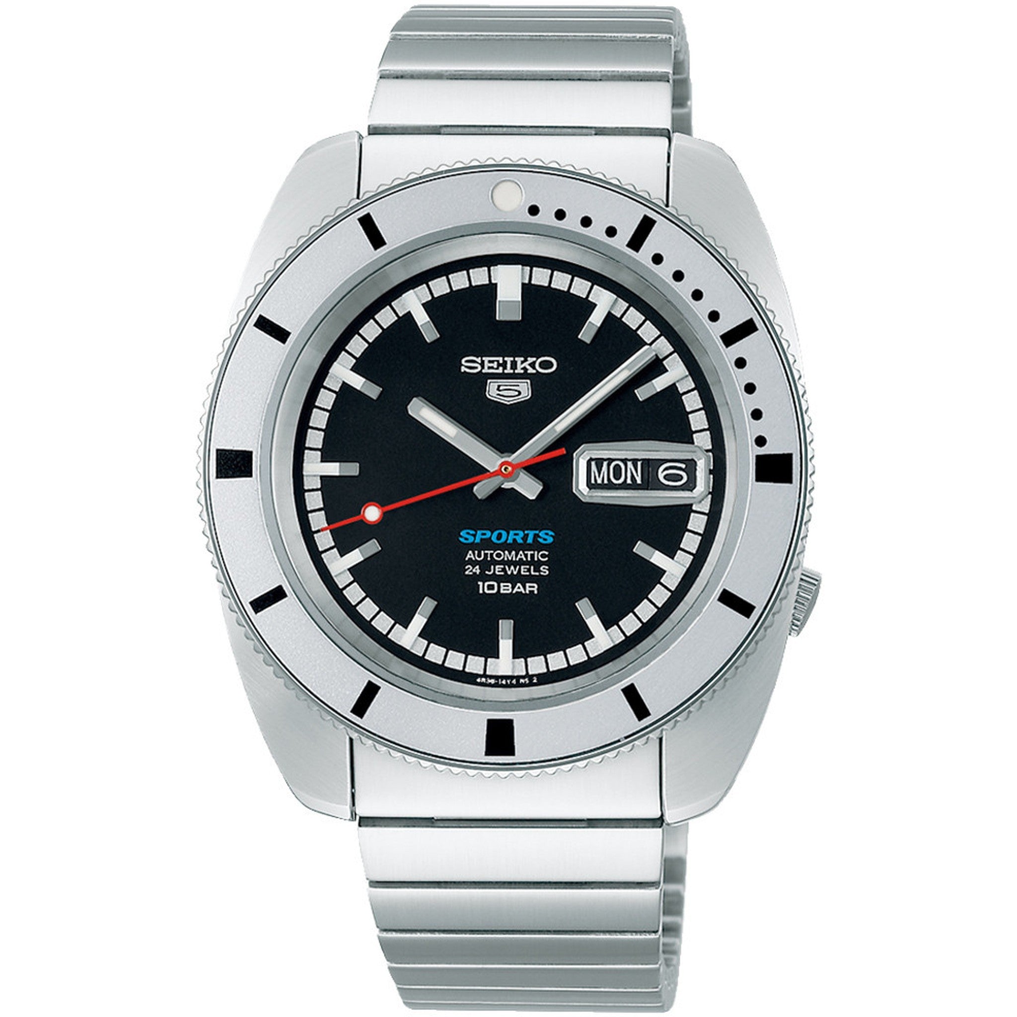 Montre Seiko 5 Sports Homme Automatique SRPL05K1 Noir Édition Limitée Re-Creation