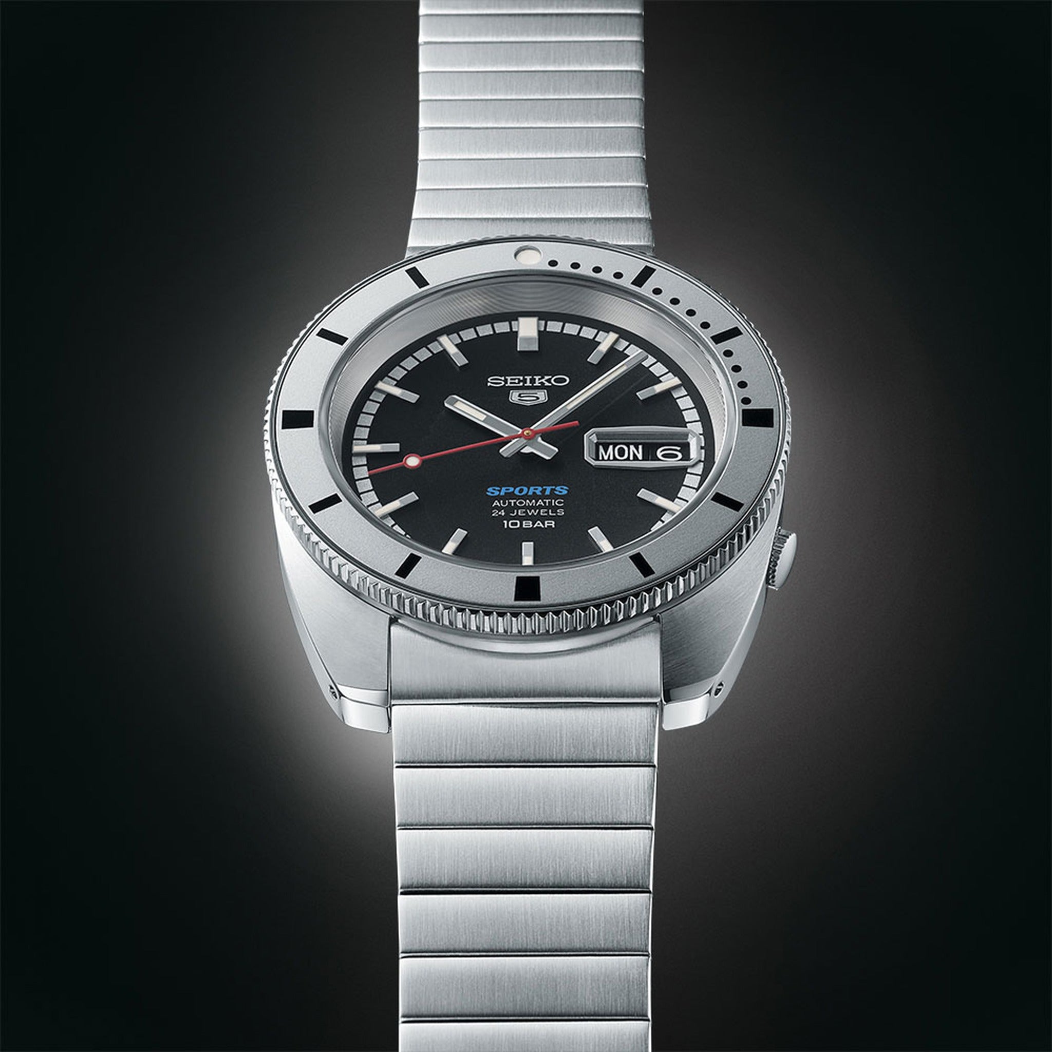 Montre Seiko 5 Sports Homme Automatique SRPL05K1 Noir Édition Limitée Re-Creation