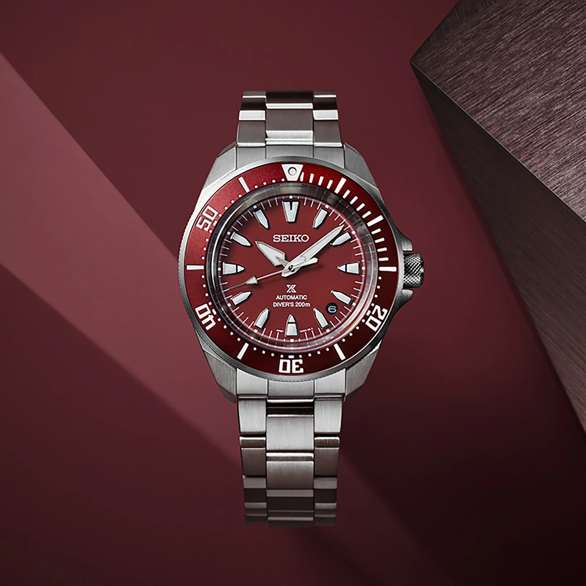 Montre Seiko Prospex Homme Automatique SRPL11K1 Rouge Samurai