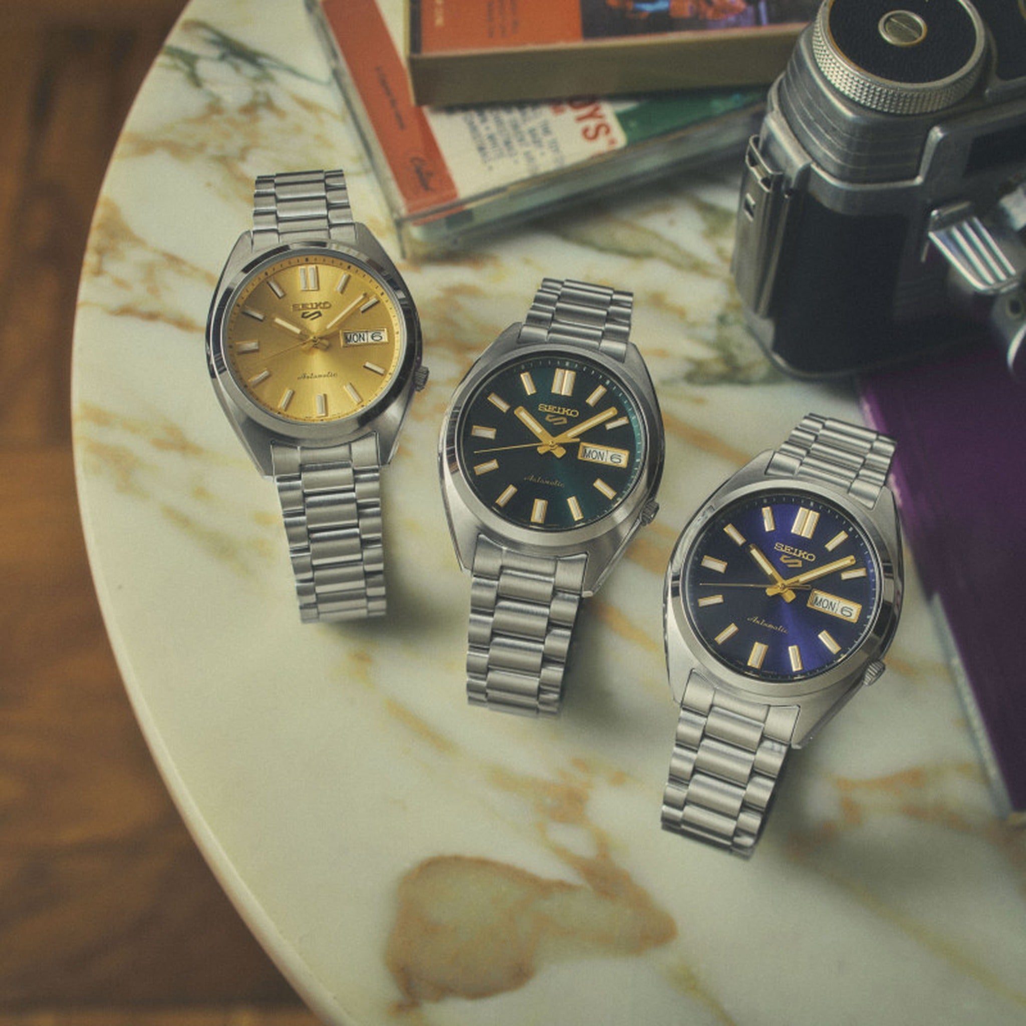 Seiko 5 Sports SNXS Herren-Automatikuhr SRPL57K1 Dunkelgrün