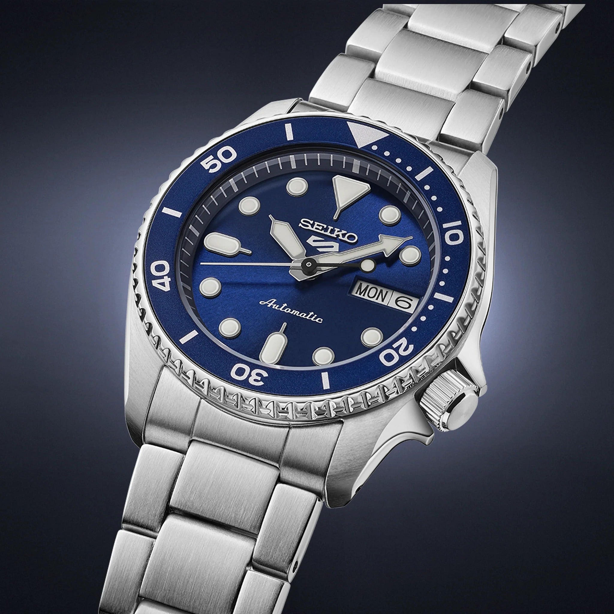 Seiko 5 Sports Herren-Automatikuhr SRPL77K1 Blau 38 mm
