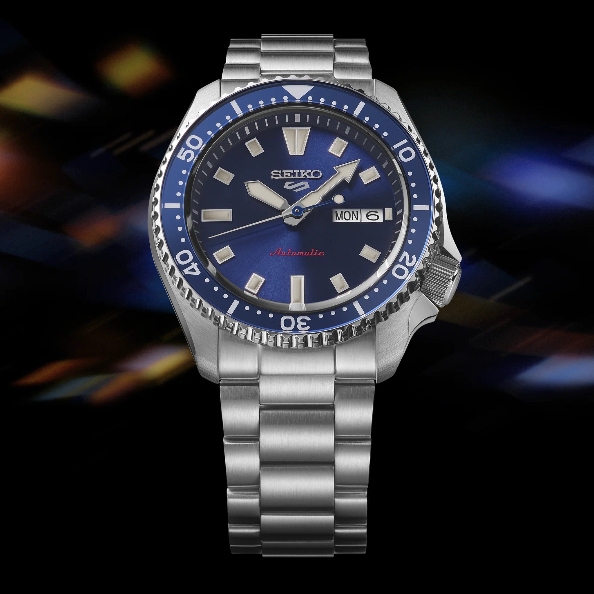 Seiko 5 Sports Herren-Automatikuhr SRPL83K1 Blau 42,5 mm