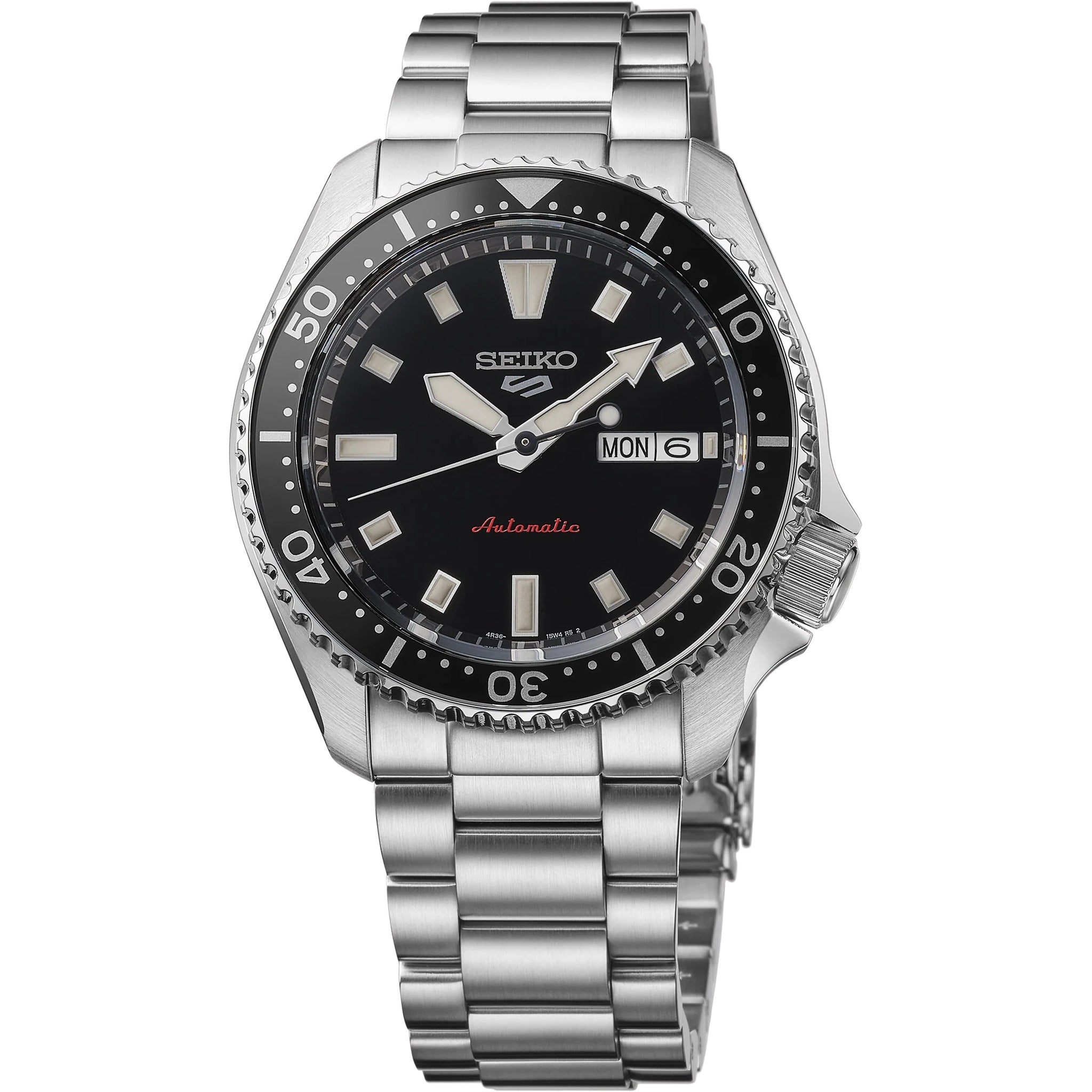 Seiko 5 Sports Herren-Automatikuhr SRPL85K1 Schwarz 42,5 mm