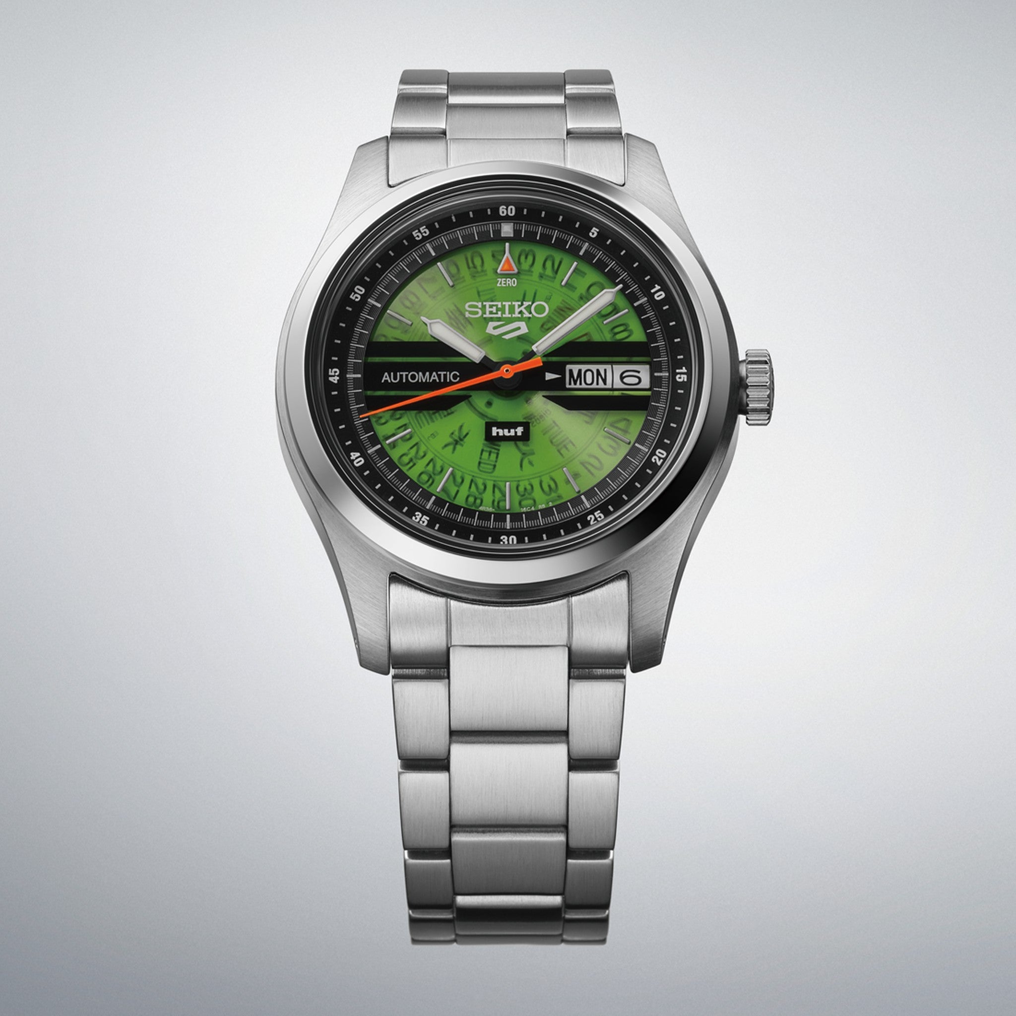 Seiko 5 Sports Herrenuhr SRPM09K1 Automatik Limitierte Edition HUF Grün