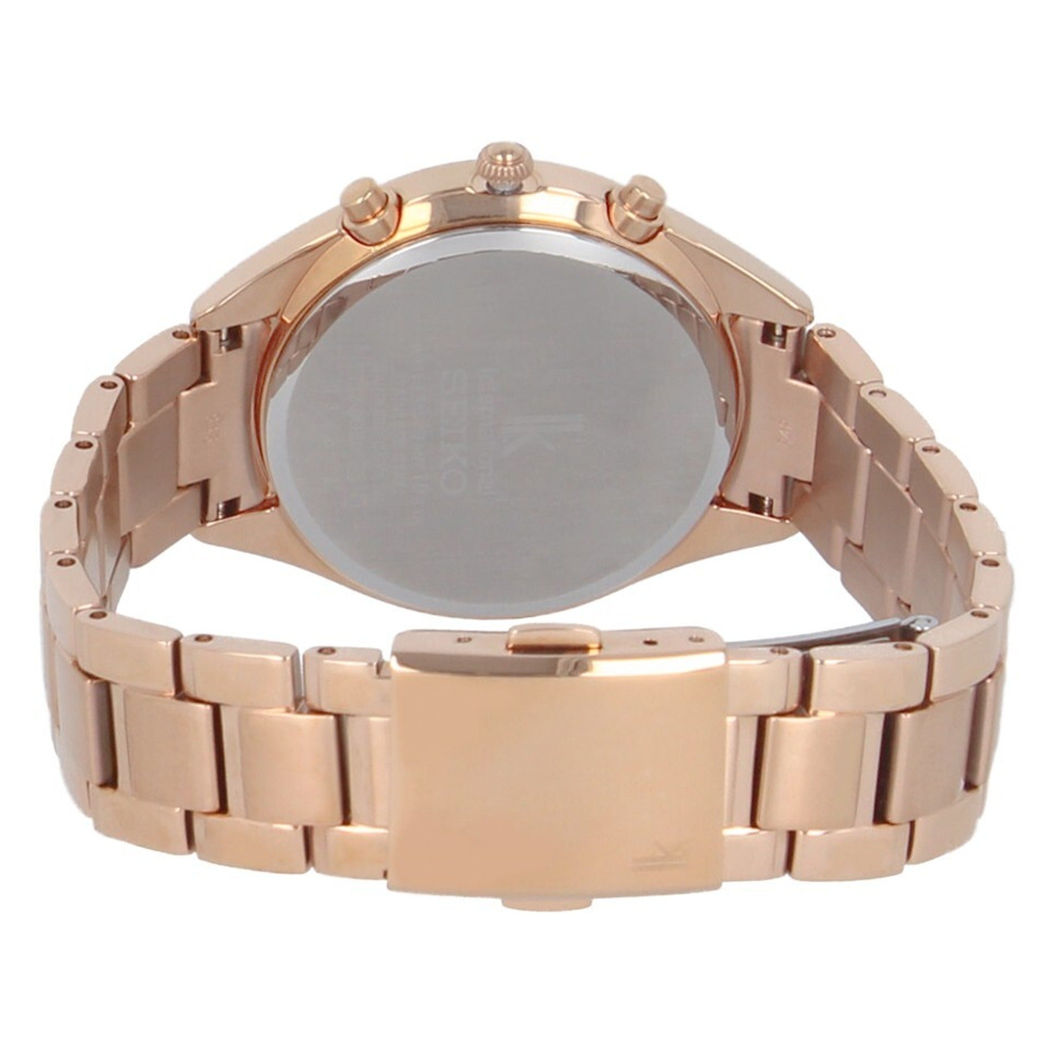 Seiko Lukia Quartz Women's Watch SRWZ14P1 Chronograph Rose Gold