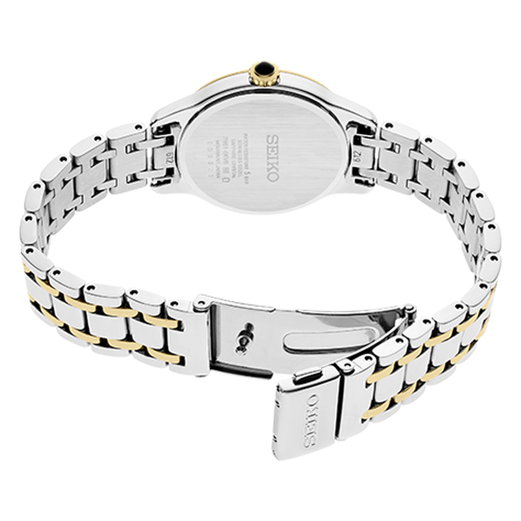 Seiko Women's Quartz Watch SRZ540P1 Roman Numerals Diamonds