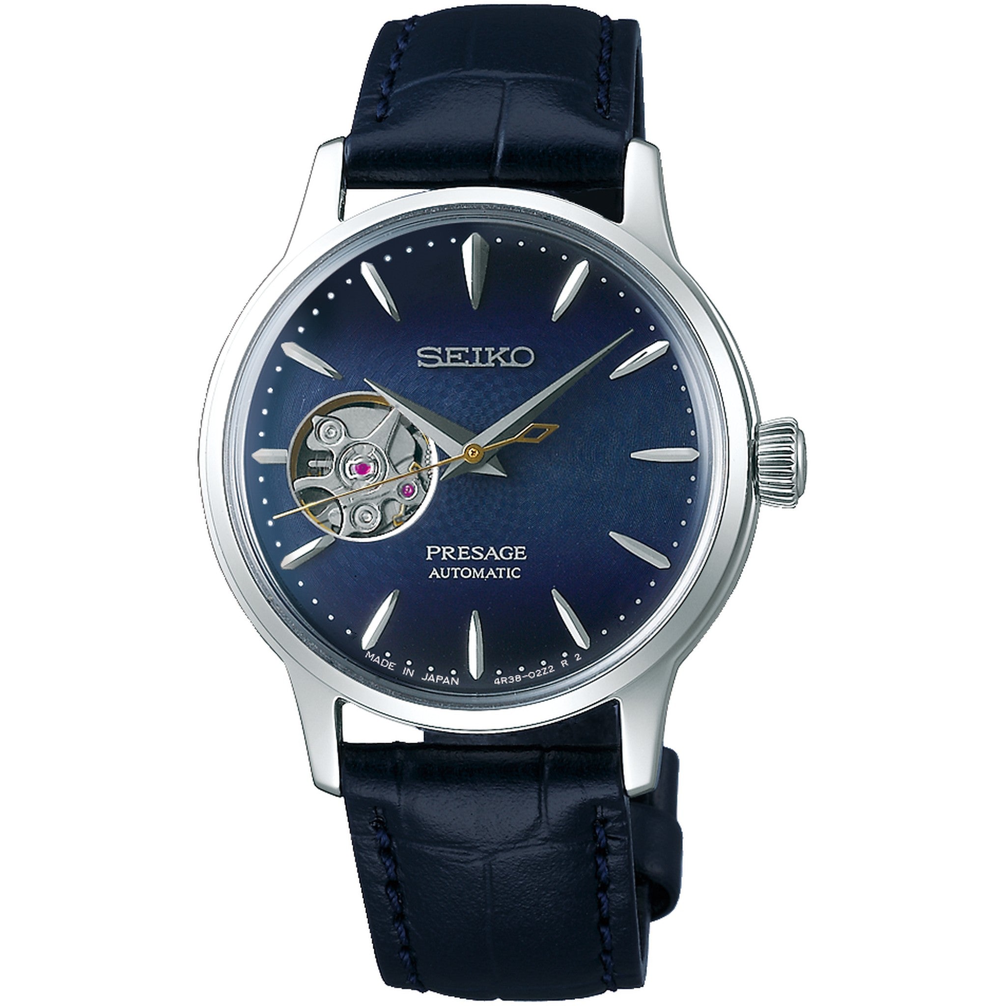 Seiko Presage Open Heart Women's Automatic Watch SSA785J1 Blue Moon