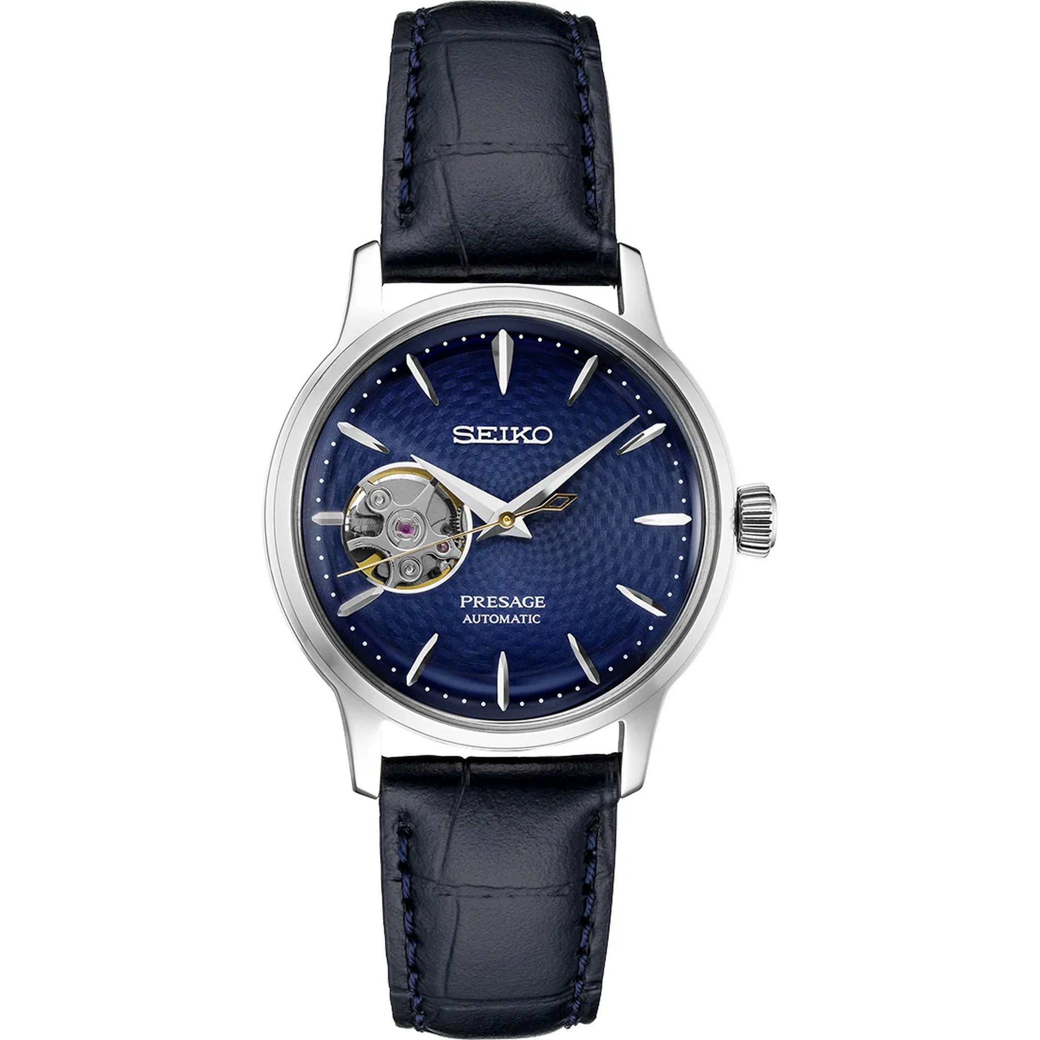 Seiko Presage Open Heart Women's Automatic Watch SSA785J1 Blue Moon