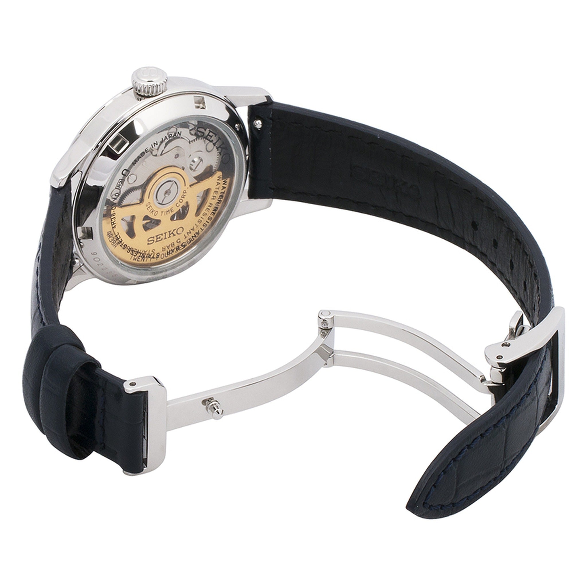 Seiko Presage Open Heart Women's Automatic Watch SSA785J1 Blue Moon