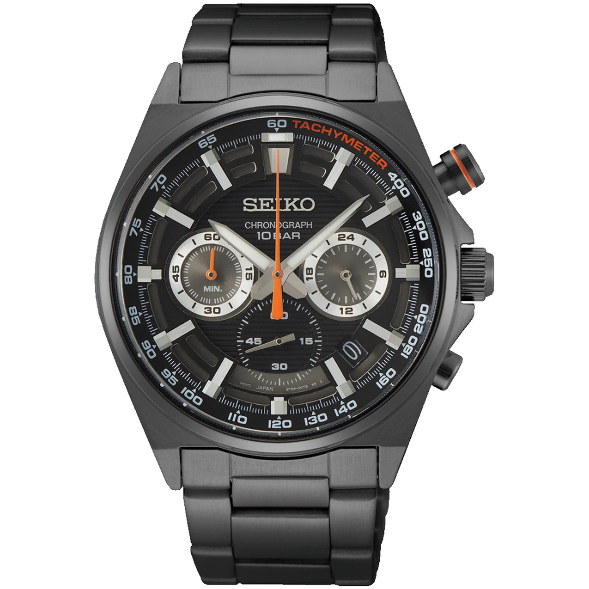 Seiko Men's Chronograph Racing Sports Quartz Watch SSB399P1 Black