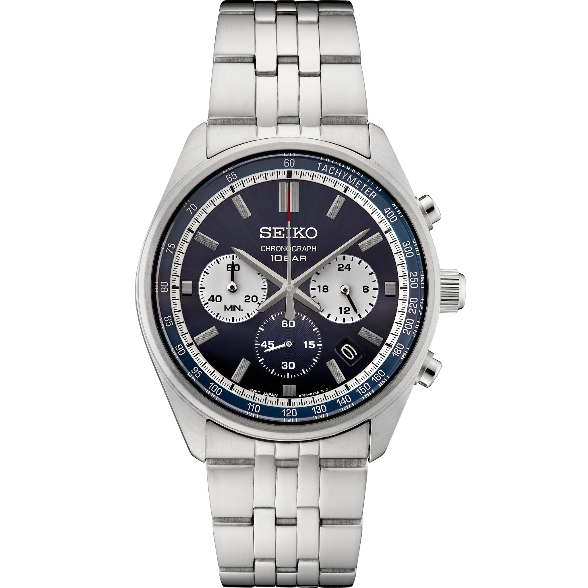 Seiko Men's Chronograph Sports Watch Quartz SSB427P1 Steel Blue
