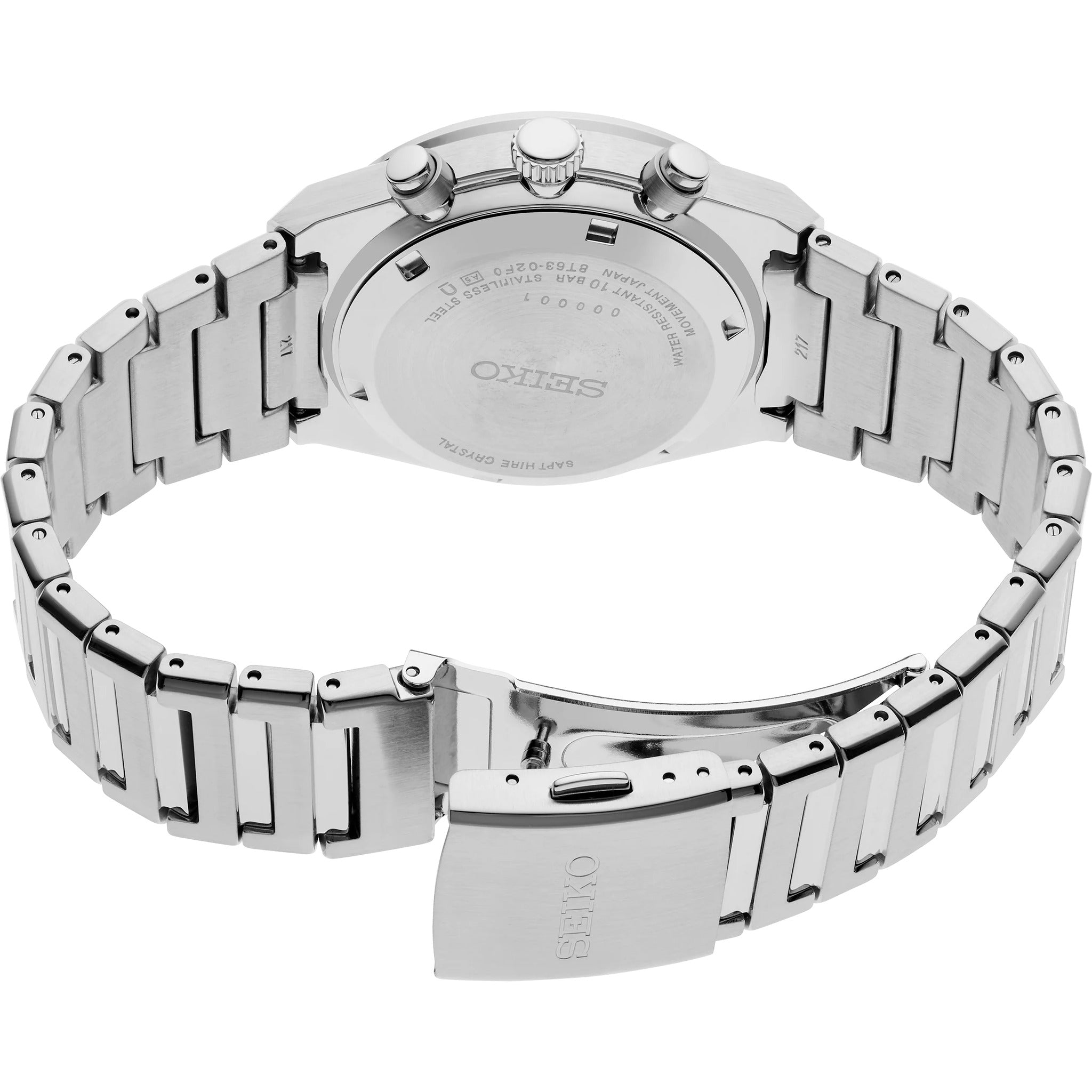 Seiko Men's Quartz Sports Chronograph Watch SSB451P1 White