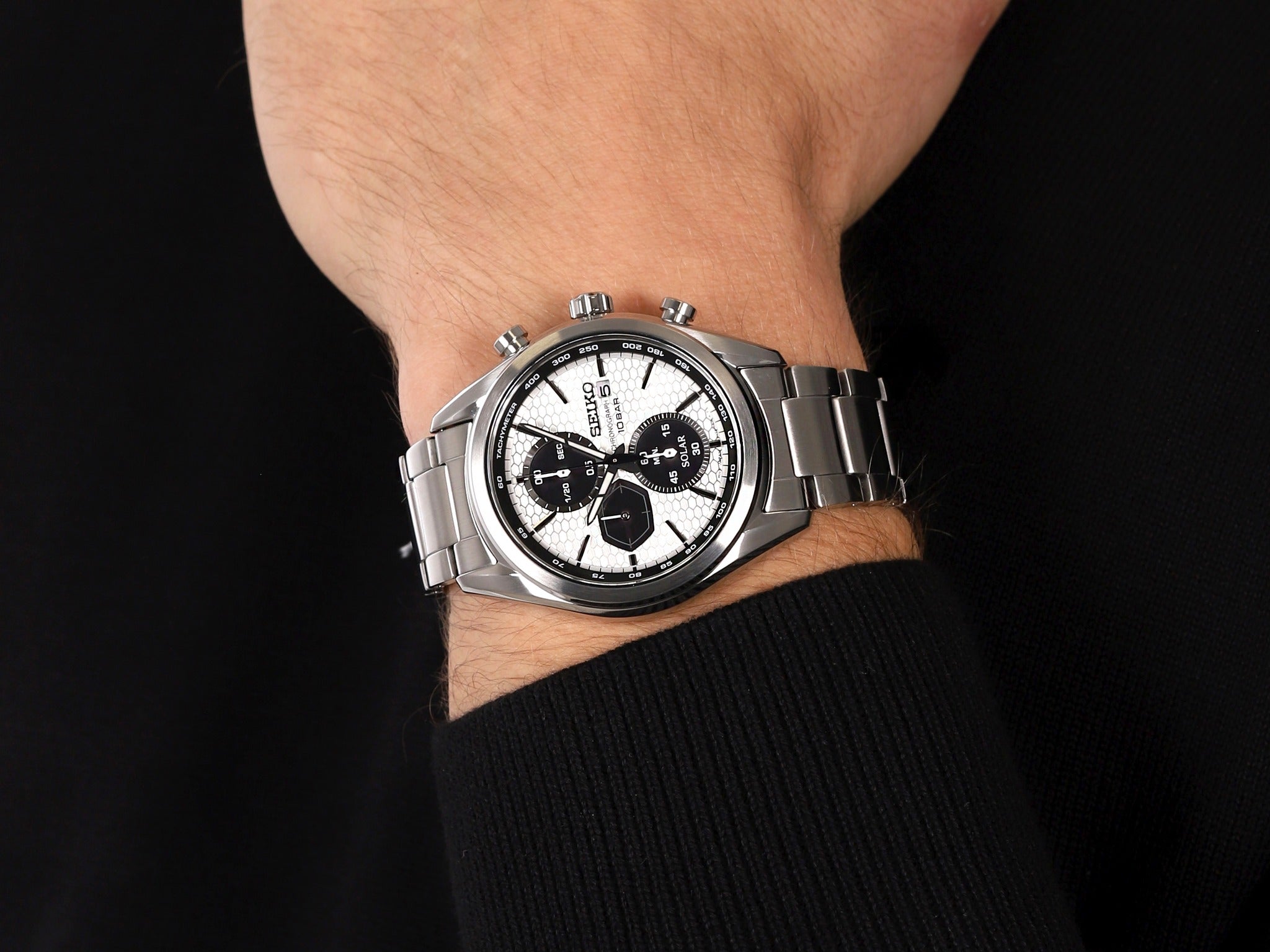 Seiko Men's Chronograph Quartz Watch SSC769P1 White