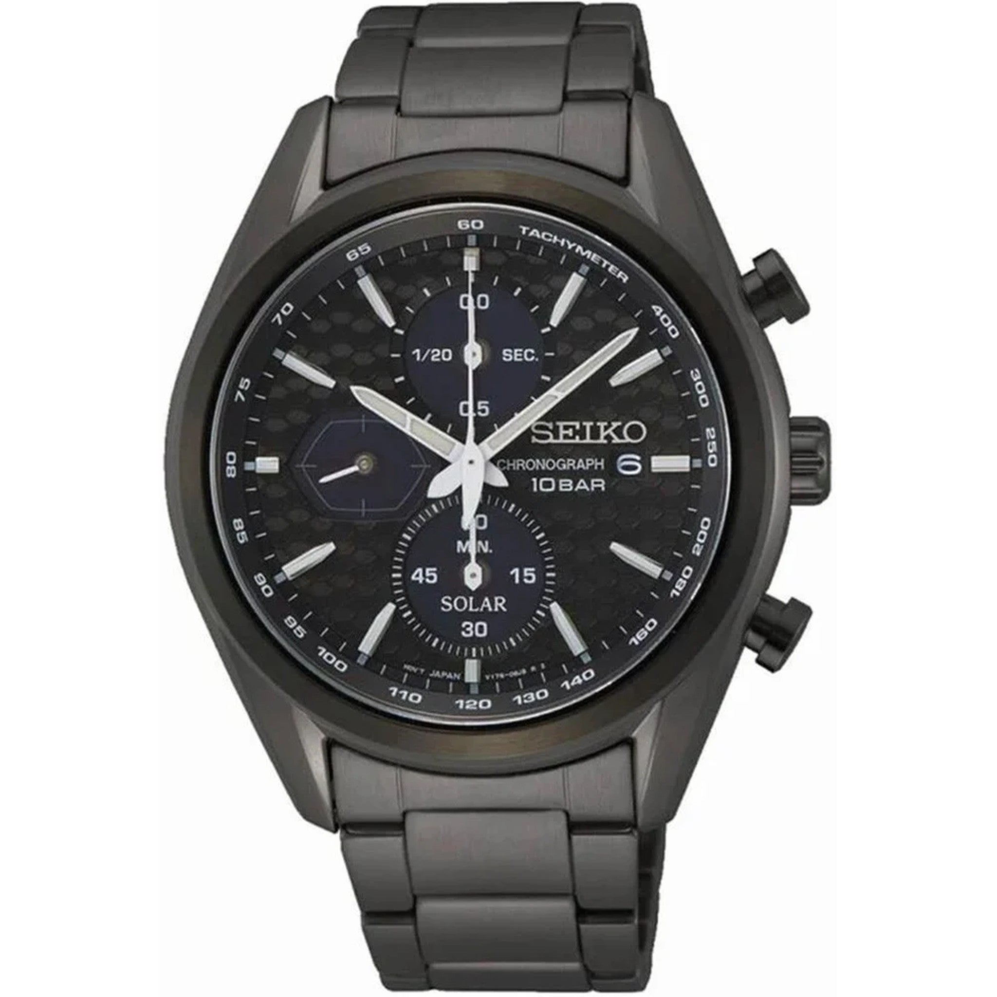 Seiko Men's Chronograph Quartz Watch SSC773P1 Black
