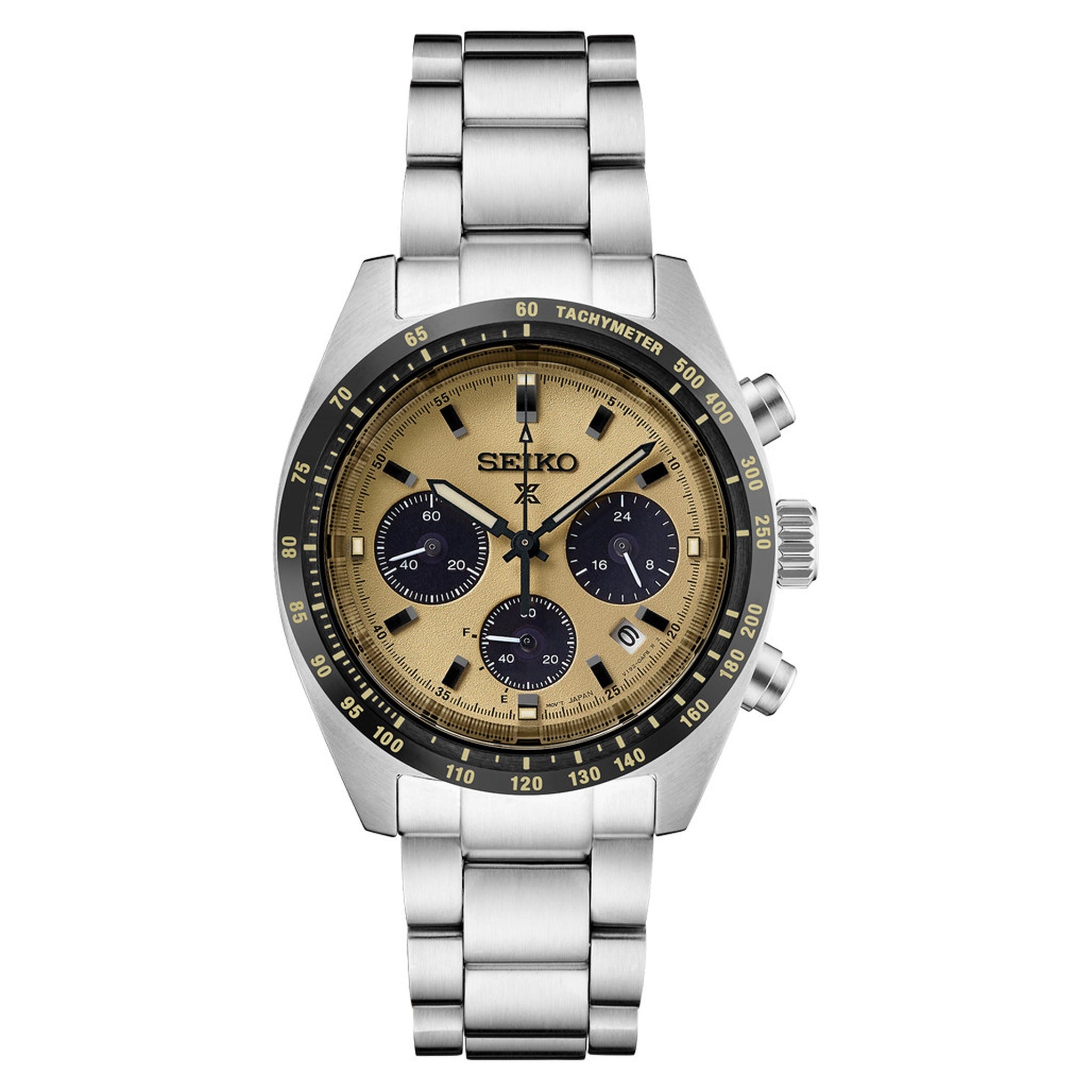 Seiko Prospex Solar Men's Watch SSC817P1 Speedtimer Chronograph Gold