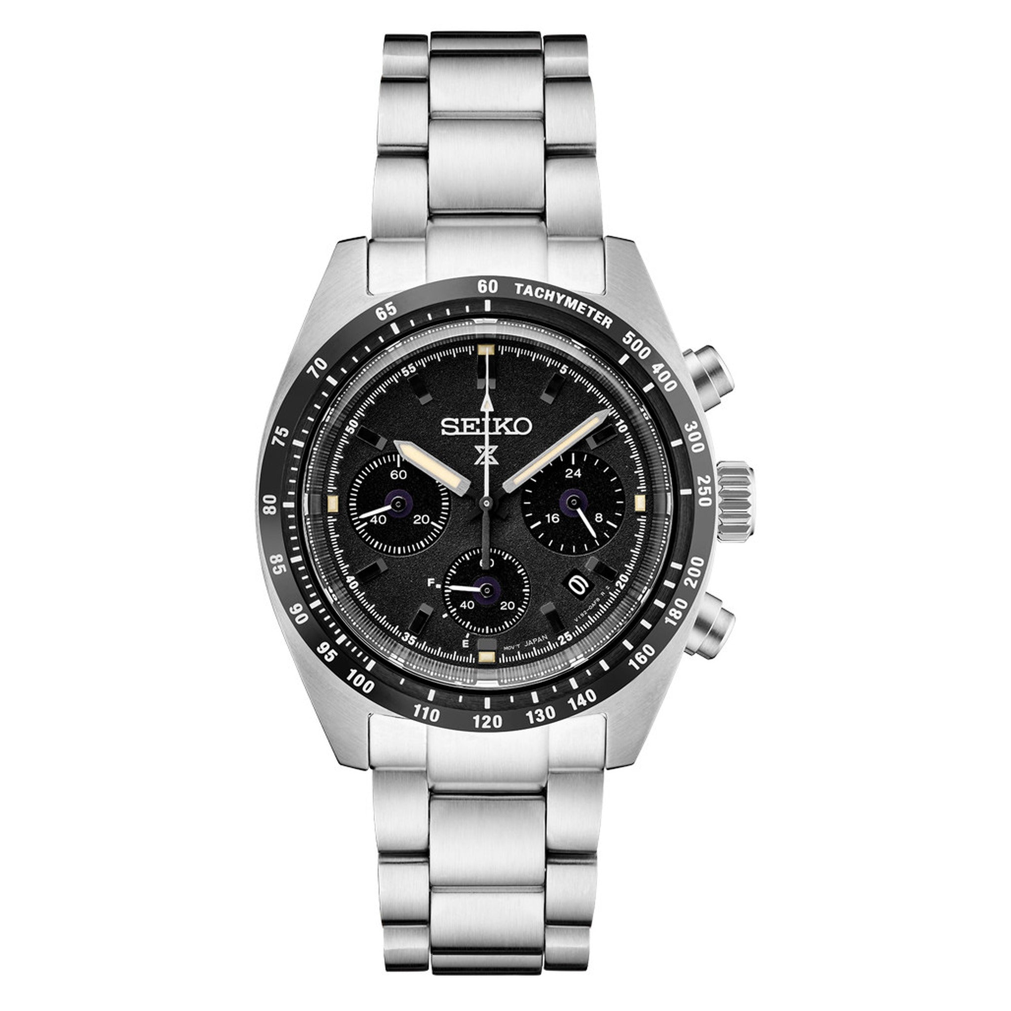 Seiko Prospex Solar Men's Watch SSC819P1 Speedtimer Chronograph Black