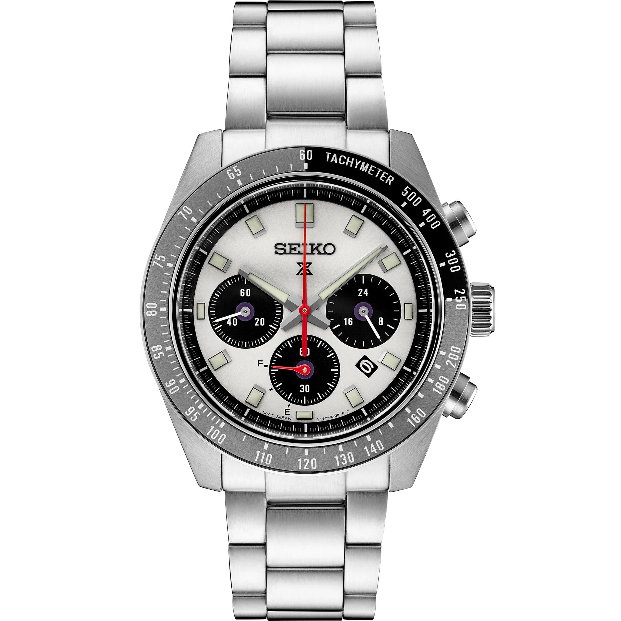 Montre Seiko Prospex Solar Homme SSC911P1 Speedtimer Chronograph Argenté Gris