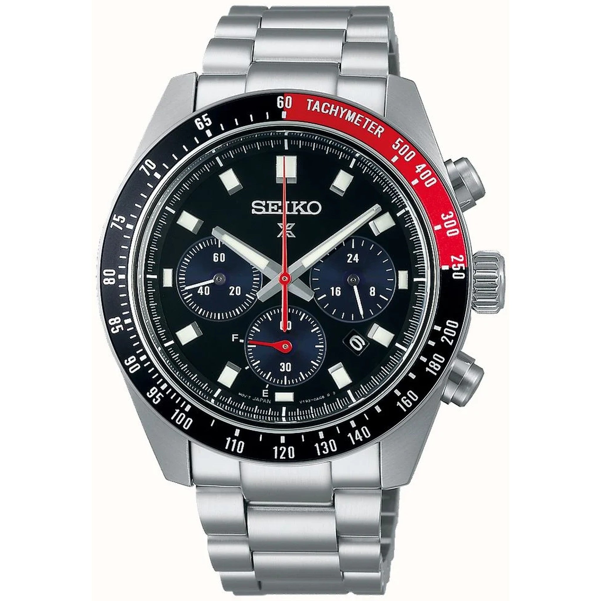 Seiko Prospex Solar Men's Watch SSC915P1 Speedtimer Chronograph Black Red