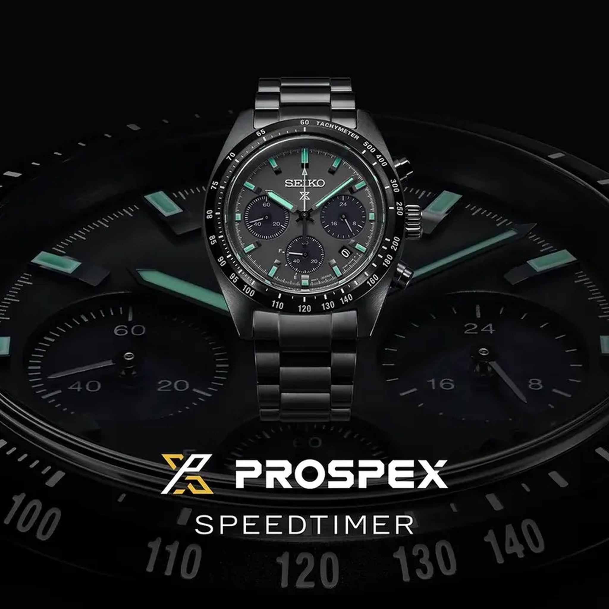 Seiko Prospex Solar Men's Watch SSC917P1 Speedtimer Chronograph Black