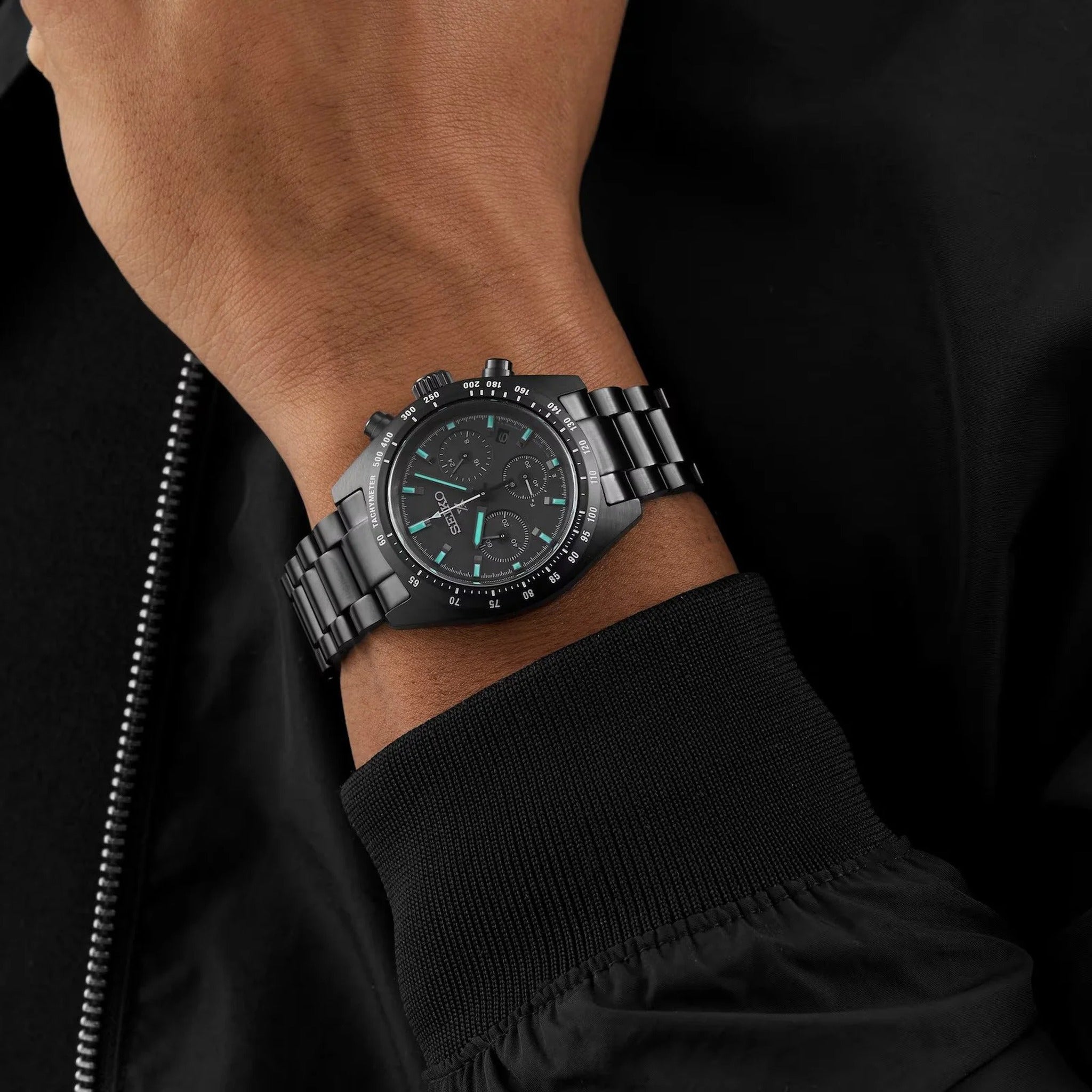 Seiko Prospex Solar Men's Watch SSC917P1 Speedtimer Chronograph Black