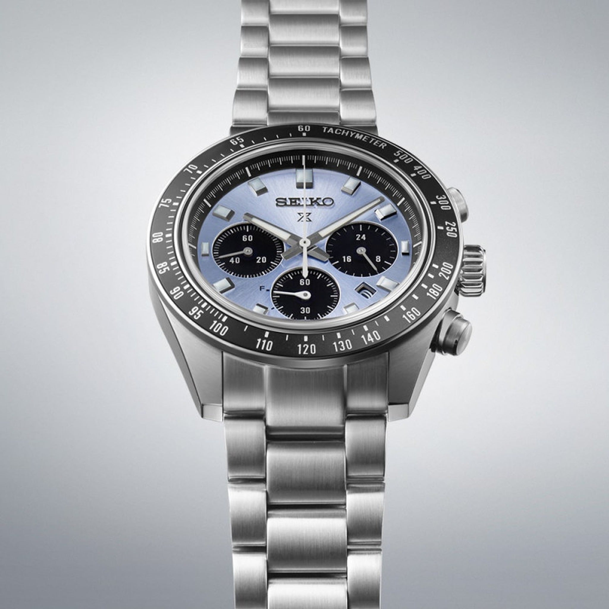 Seiko Prospex Solar Herrenuhr SSC935P1 Speedtimer Chronograph Crystal Trophy Blue