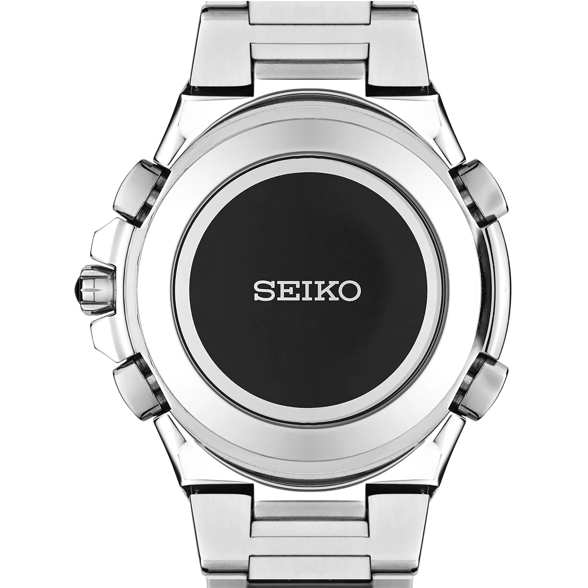 Seiko Coutura Men's Watch SSG009 Solar Chronograph Silver Black