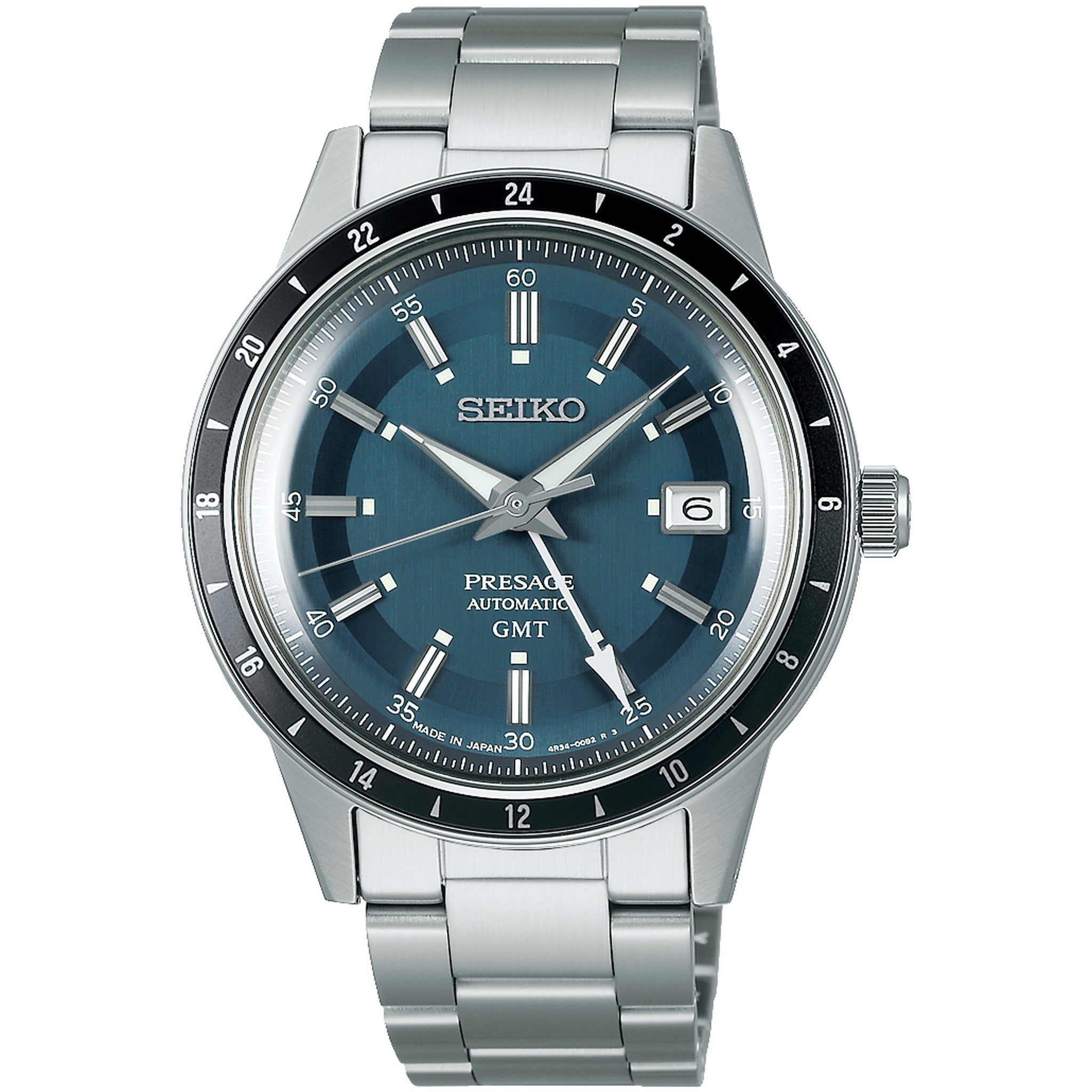 Seiko Presage GMT Automatic Men's Watch SSK009J1 Blue