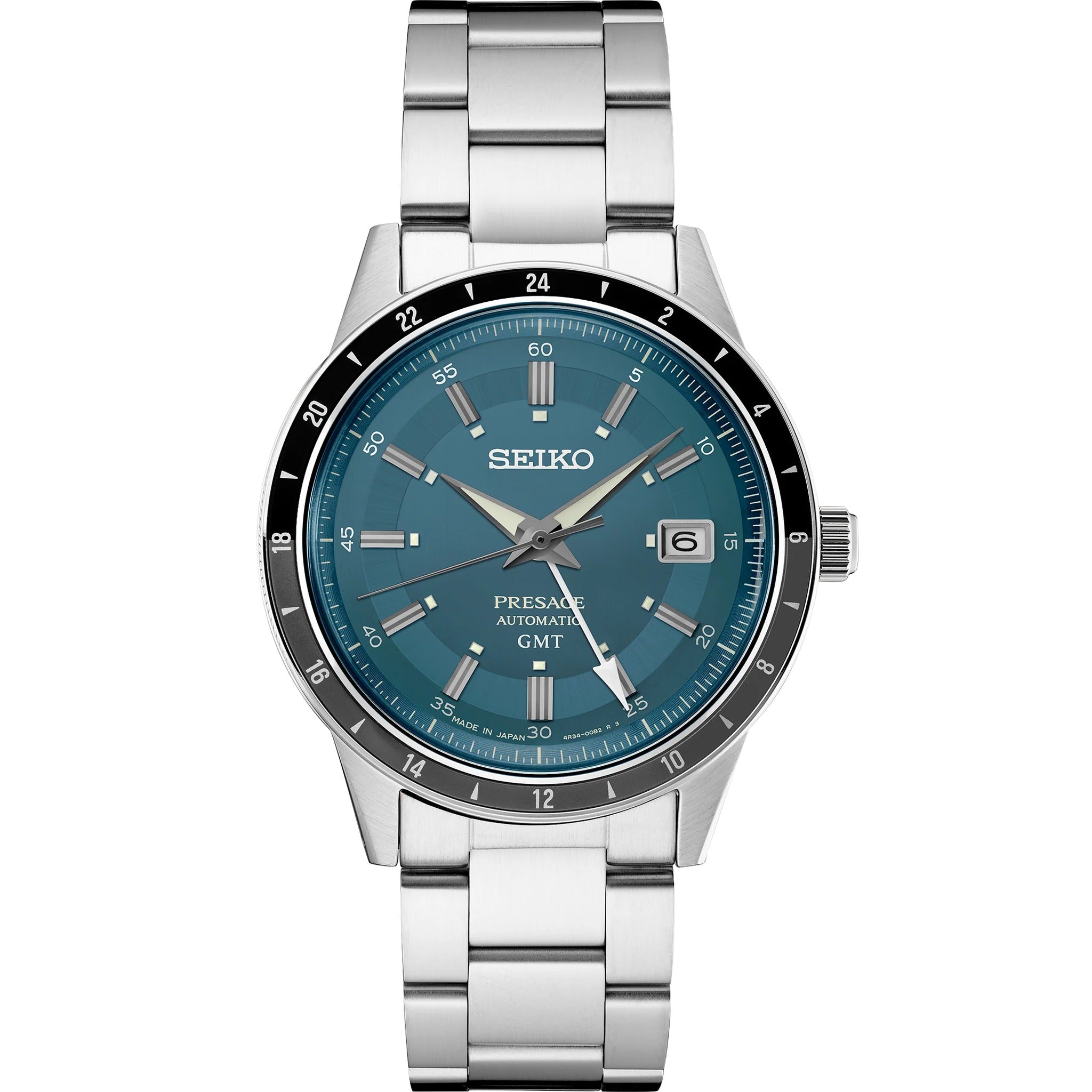 Seiko Presage GMT Automatic Men's Watch SSK009J1 Blue