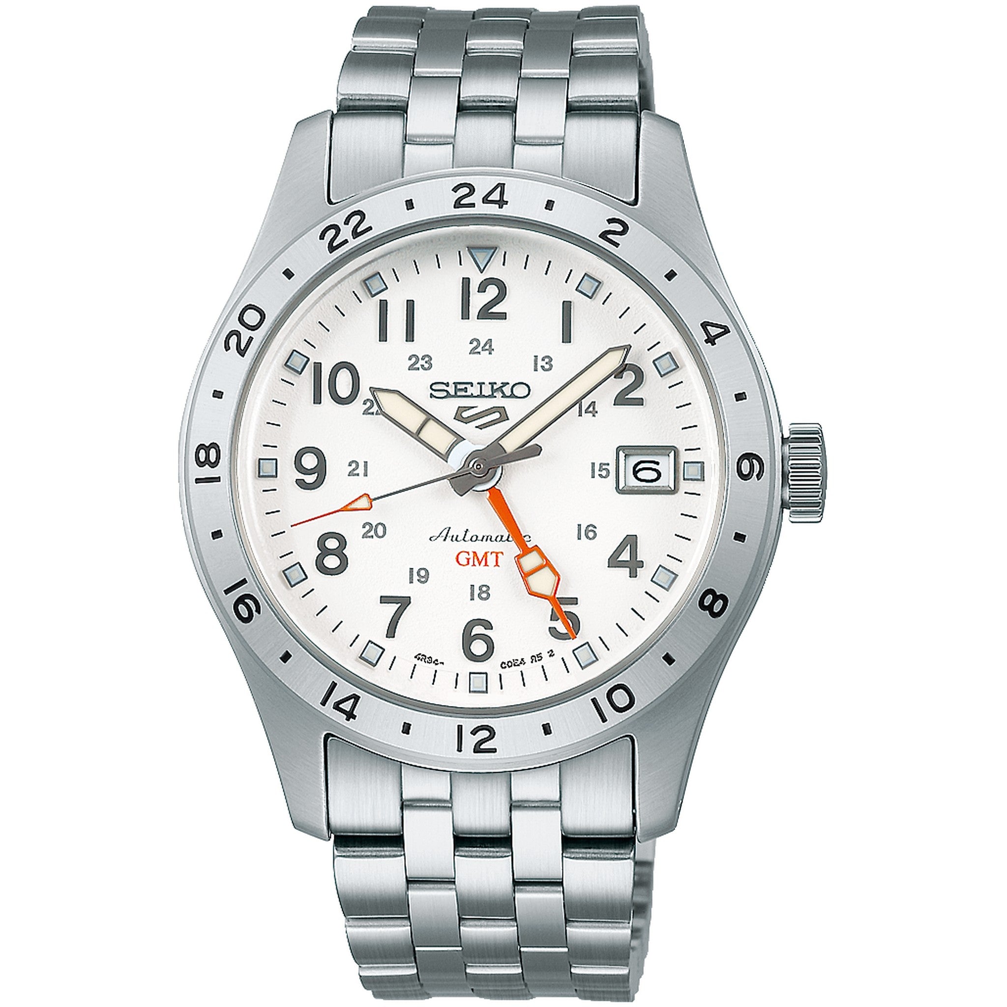 Seiko 5 Sports Men's Watch SSK059K1 Silver White