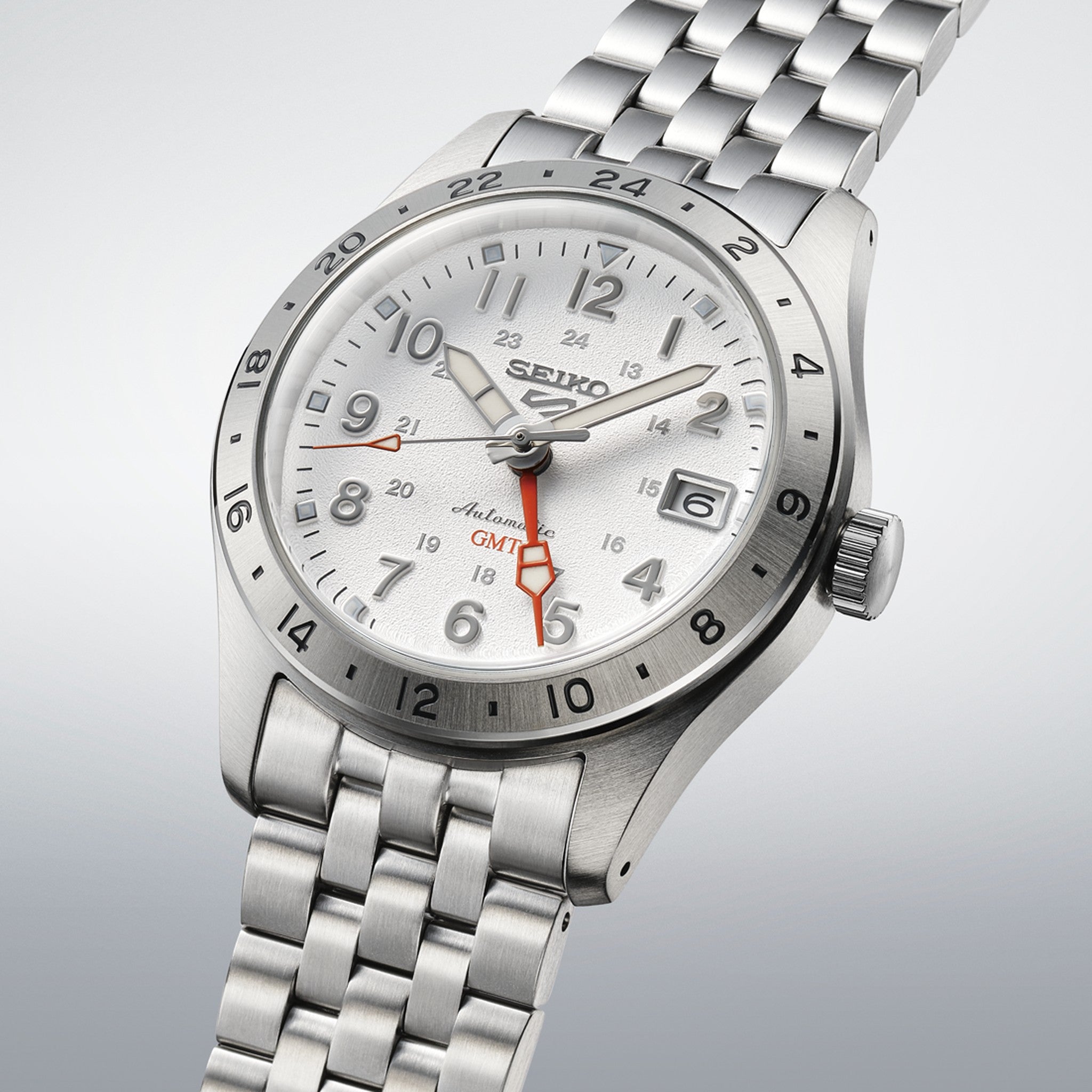 Seiko 5 Sports Men's Watch SSK059K1 Silver White