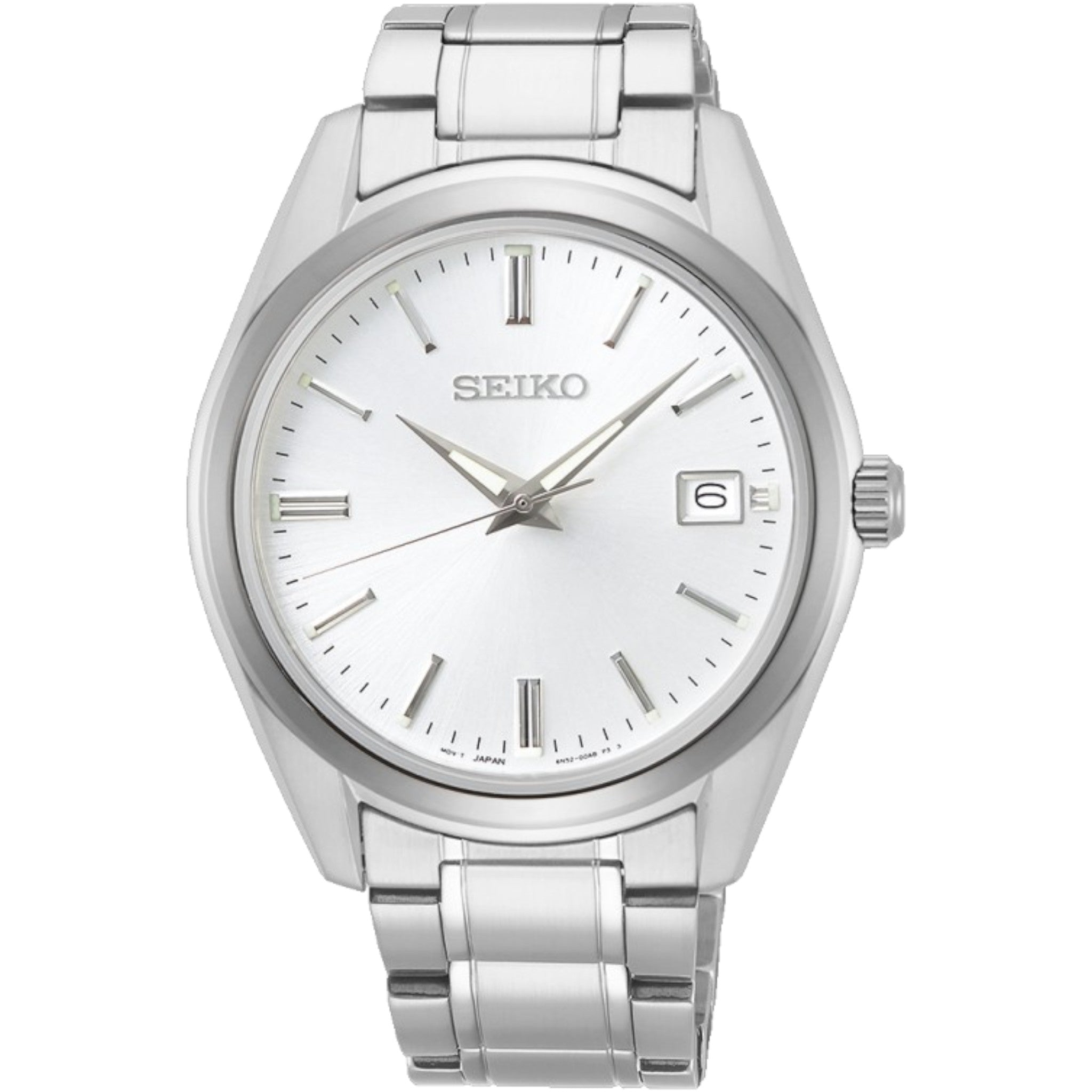 Montre Seiko Classic Homme SUR307P1 Blanc Argenté Quartz