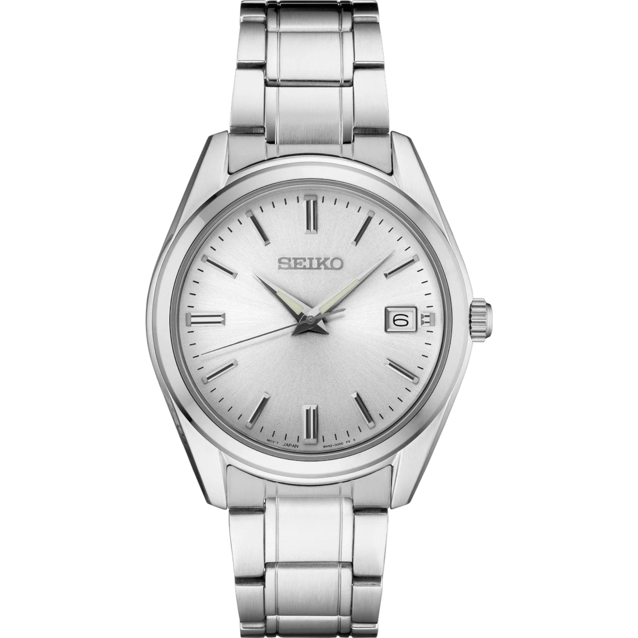 Montre Seiko Classic Homme SUR307P1 Blanc Argenté Quartz