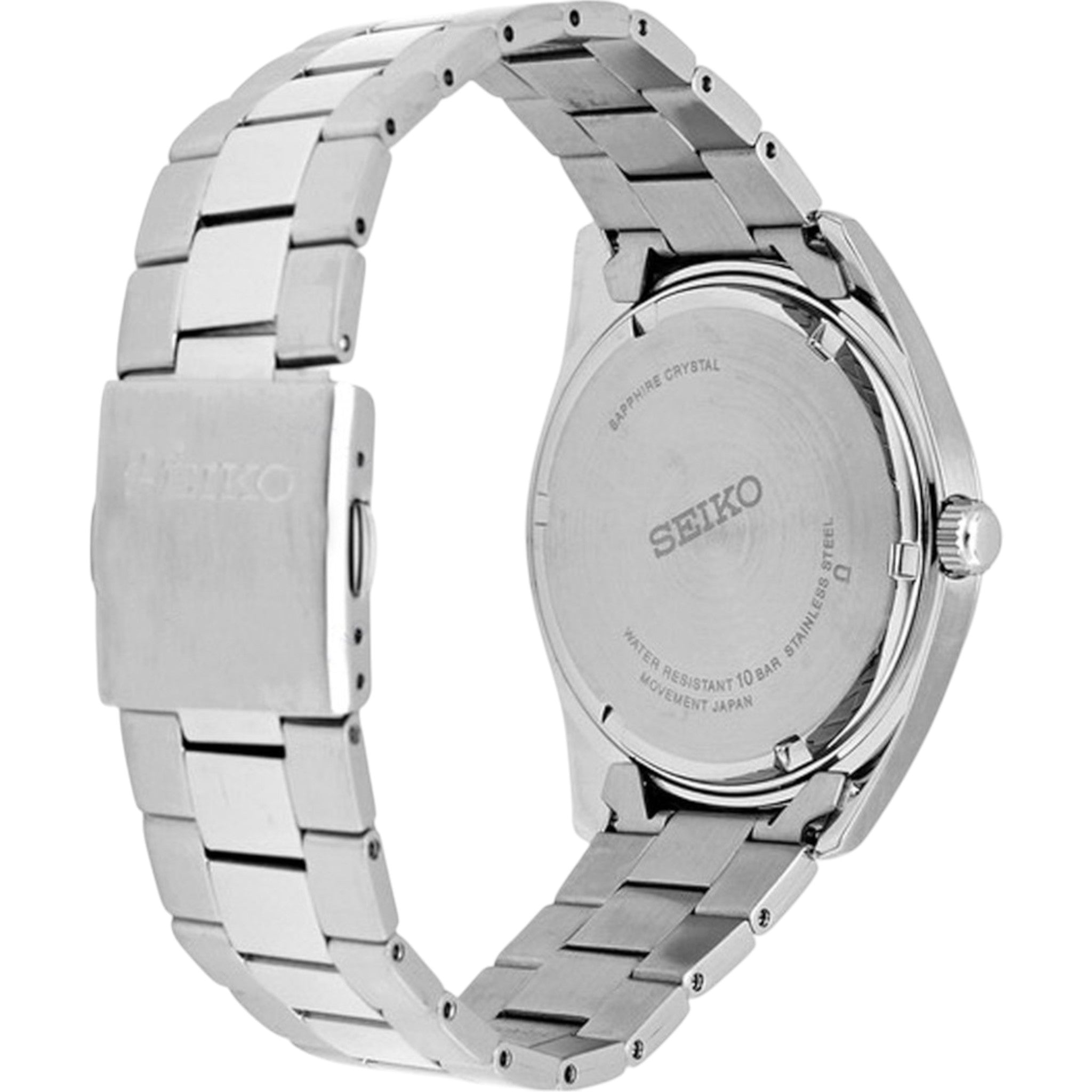 Seiko Classic Herren-Quarzuhr SUR343P1, grau, Tag/Datum