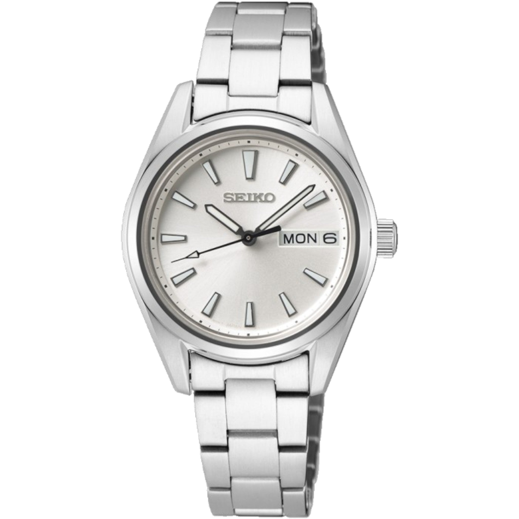 Montre Seiko Neo Classic Femme SUR349P1 Argenté Jour / Date Quartz